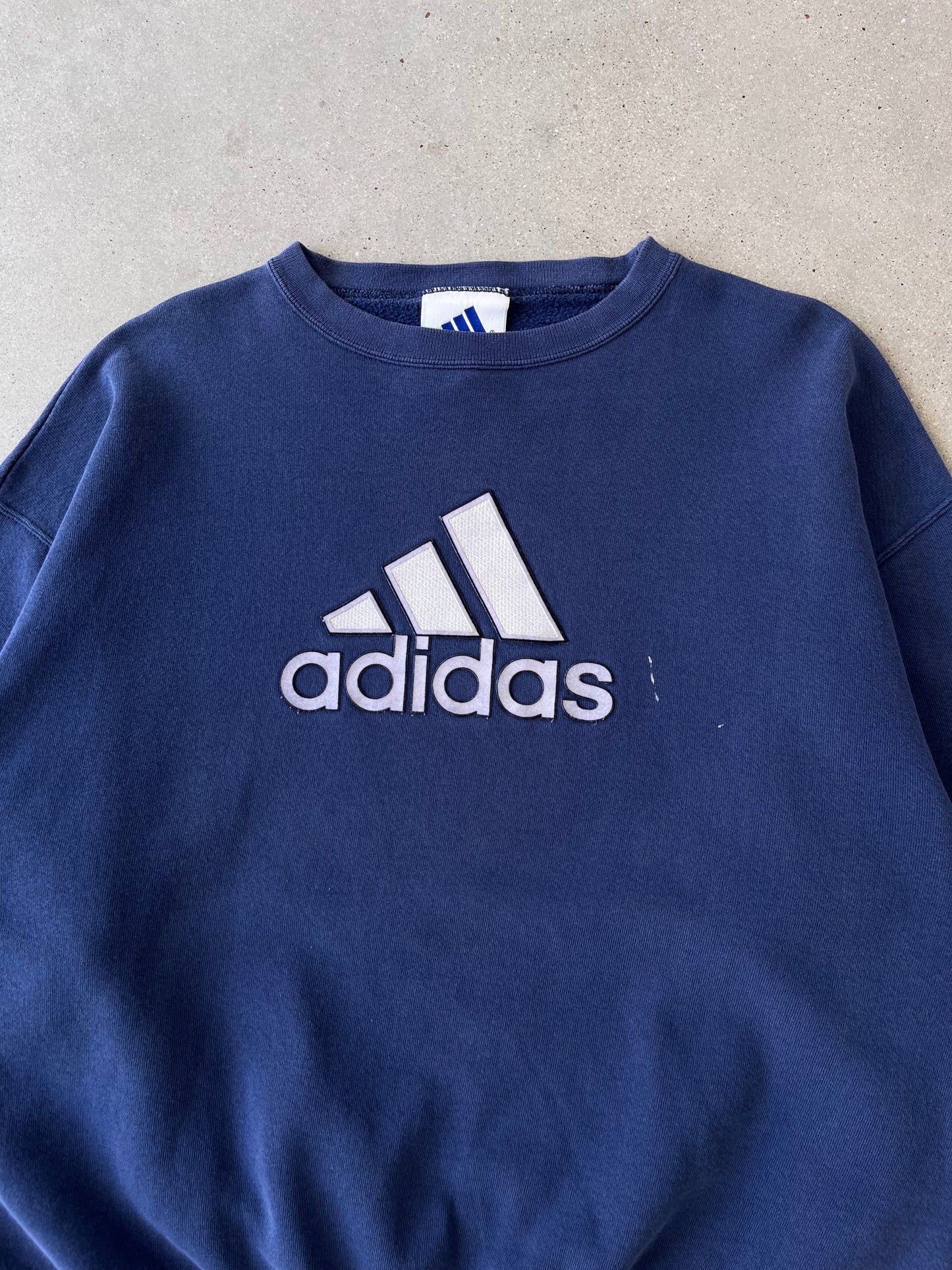 Vintage Adidas Navy Crewneck - L