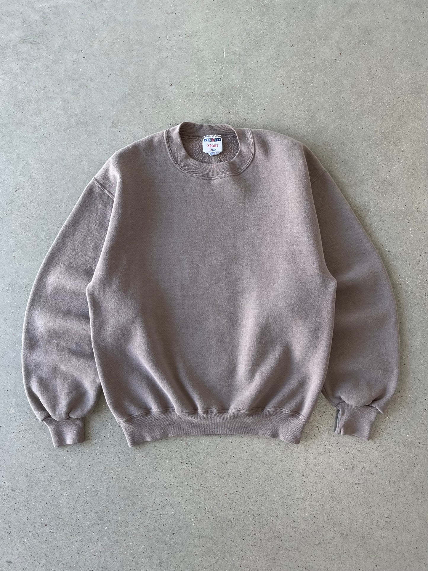 Vintage Mocha Jerzees Crewneck - M