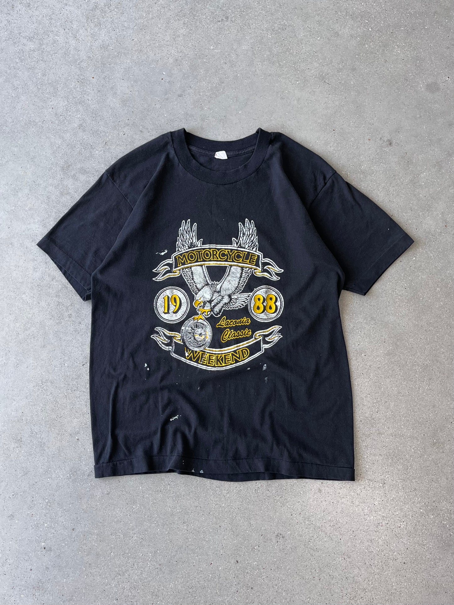 Vintage 1988 Motorcycle Weekend Tee - L