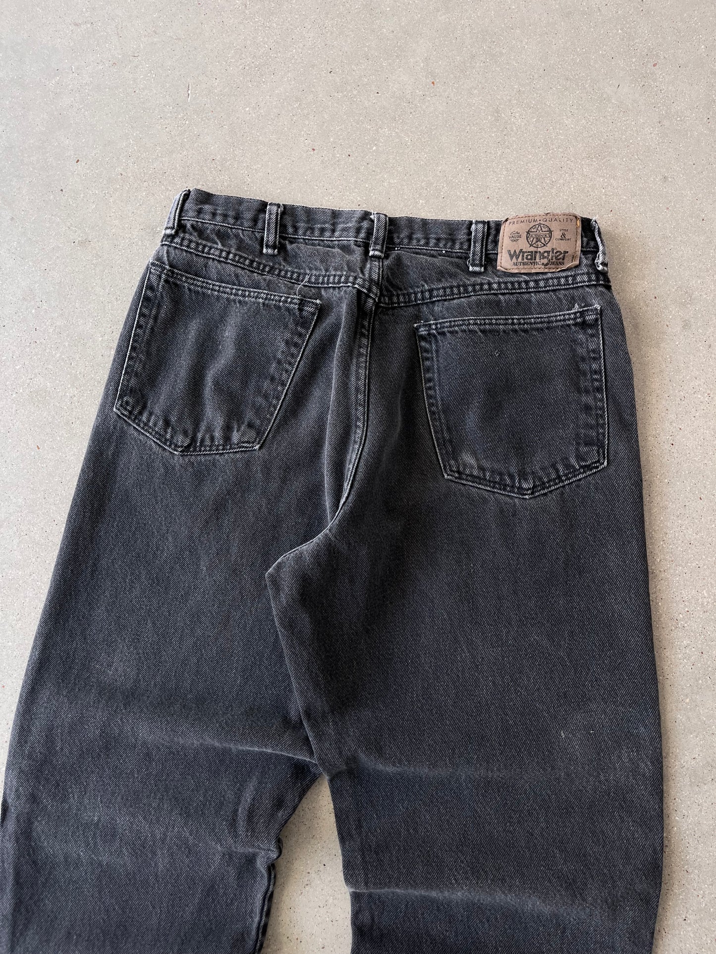 Vintage 90s Wrangler Black Denim Pants - 32x31