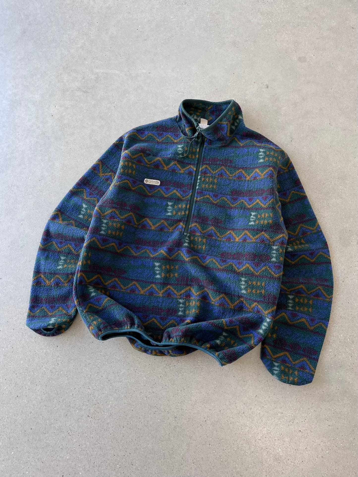 Vintage Columbia Aztec Navajo Fleece Jacket - L