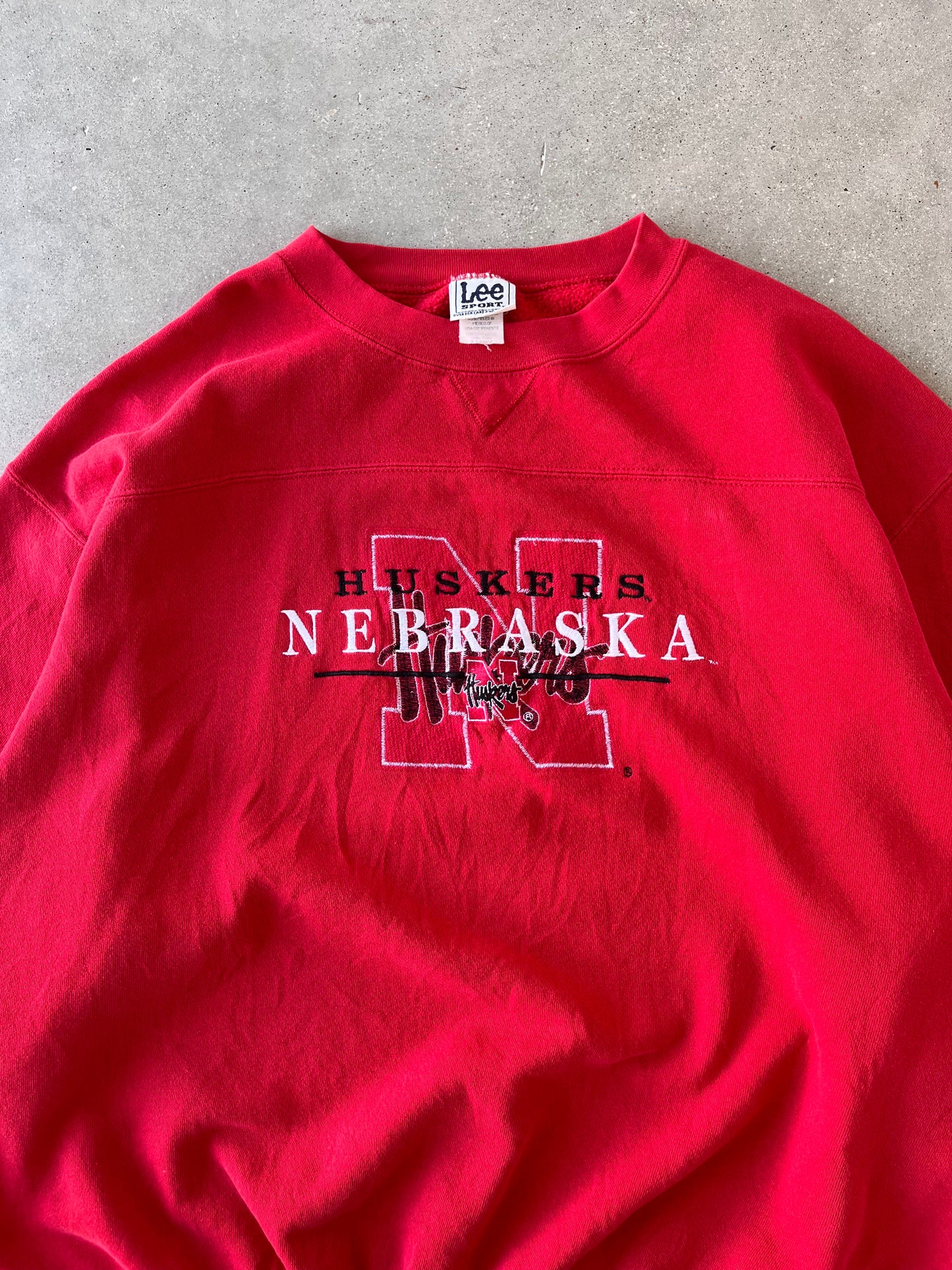 Vintage Huskers Nebraska Lee Sport Crewneck - XL