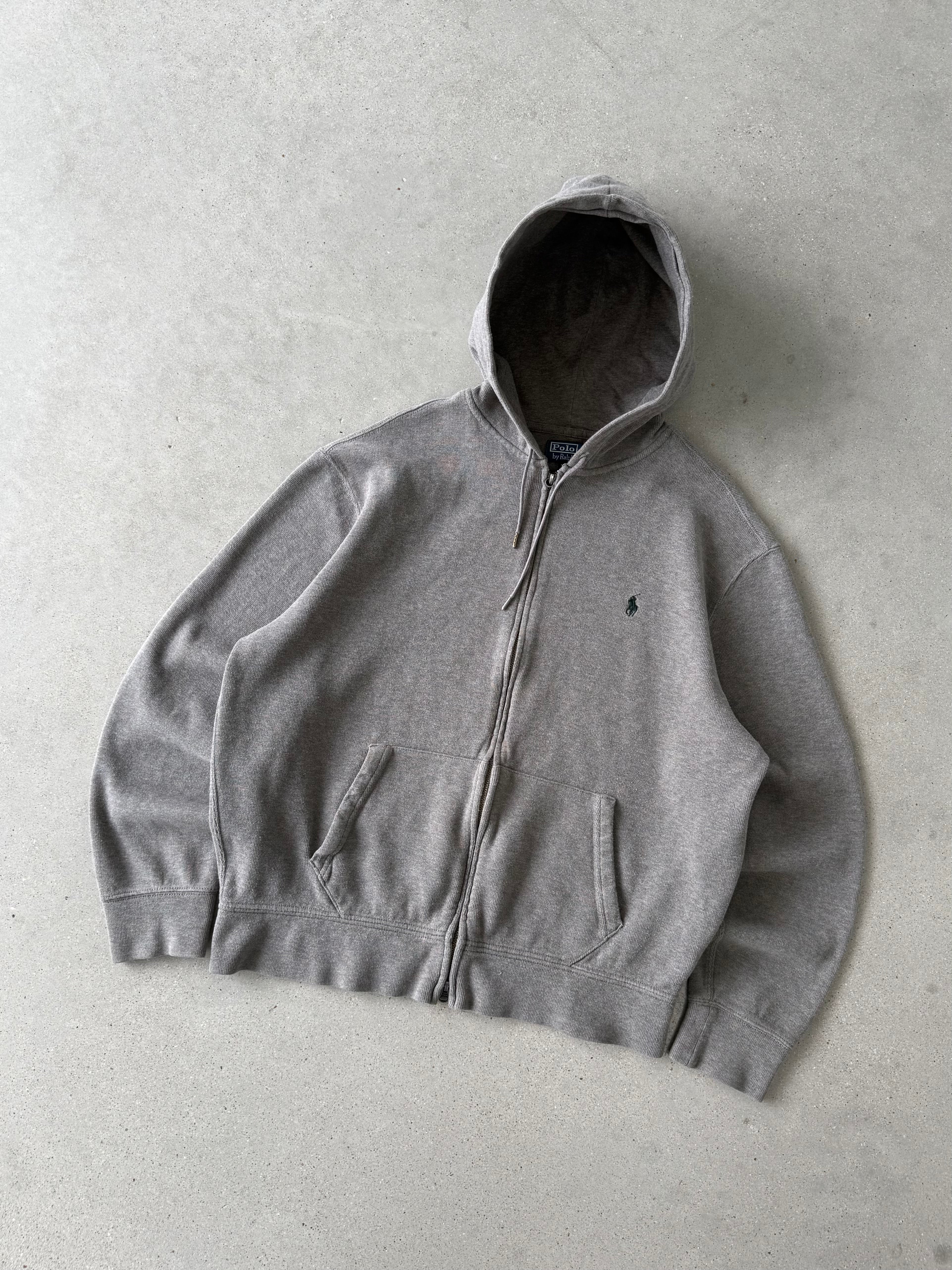 Vintage Polo Ralph Lauren Gray Hoodie - XL