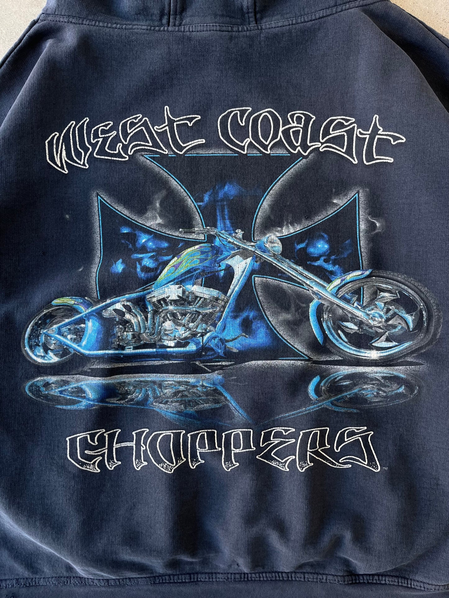 Vintage West Coast Choppers Boxy Hoodie - XXL