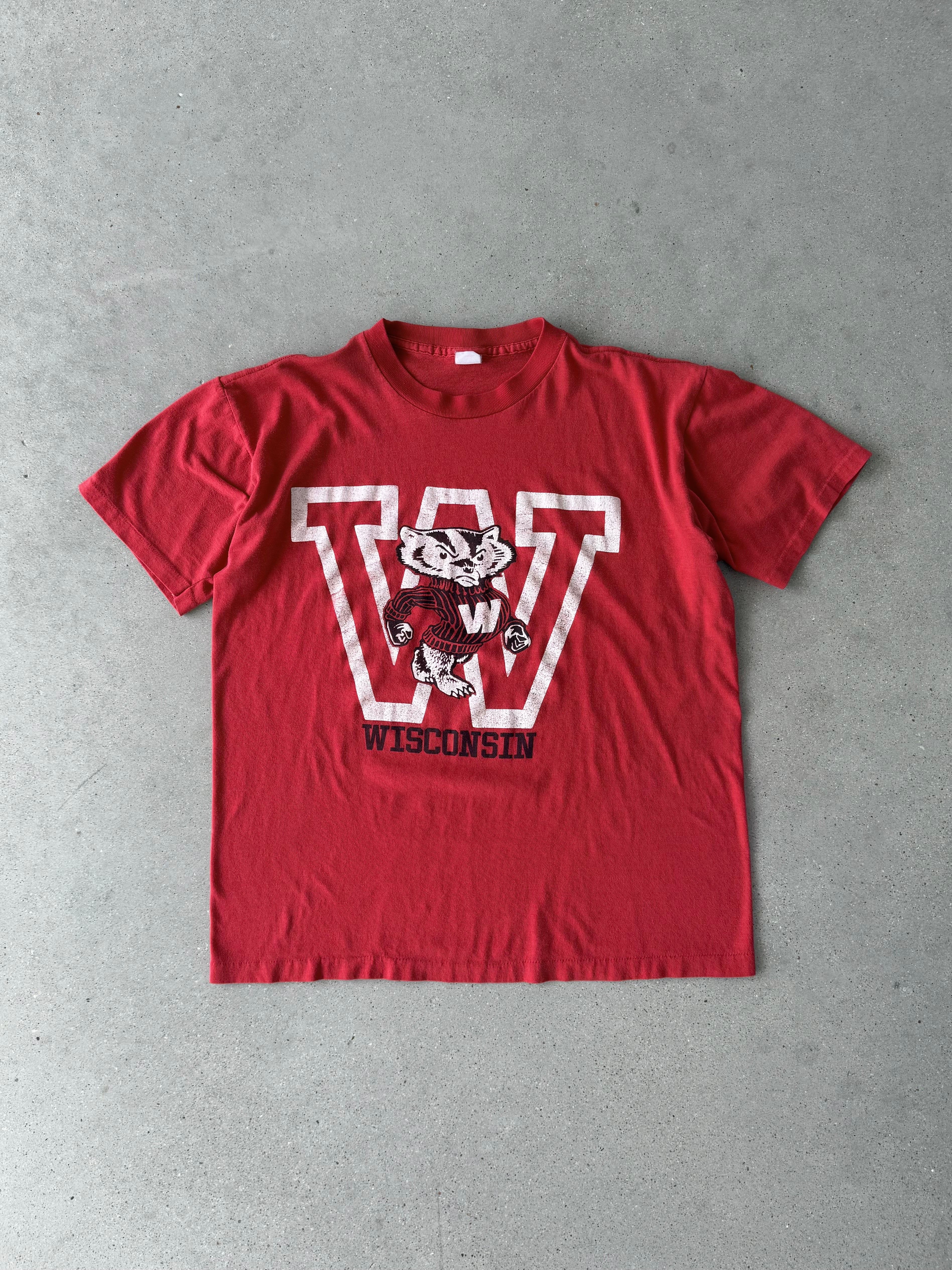 Vintage 1980s Wisconsin Badgers Tee - M