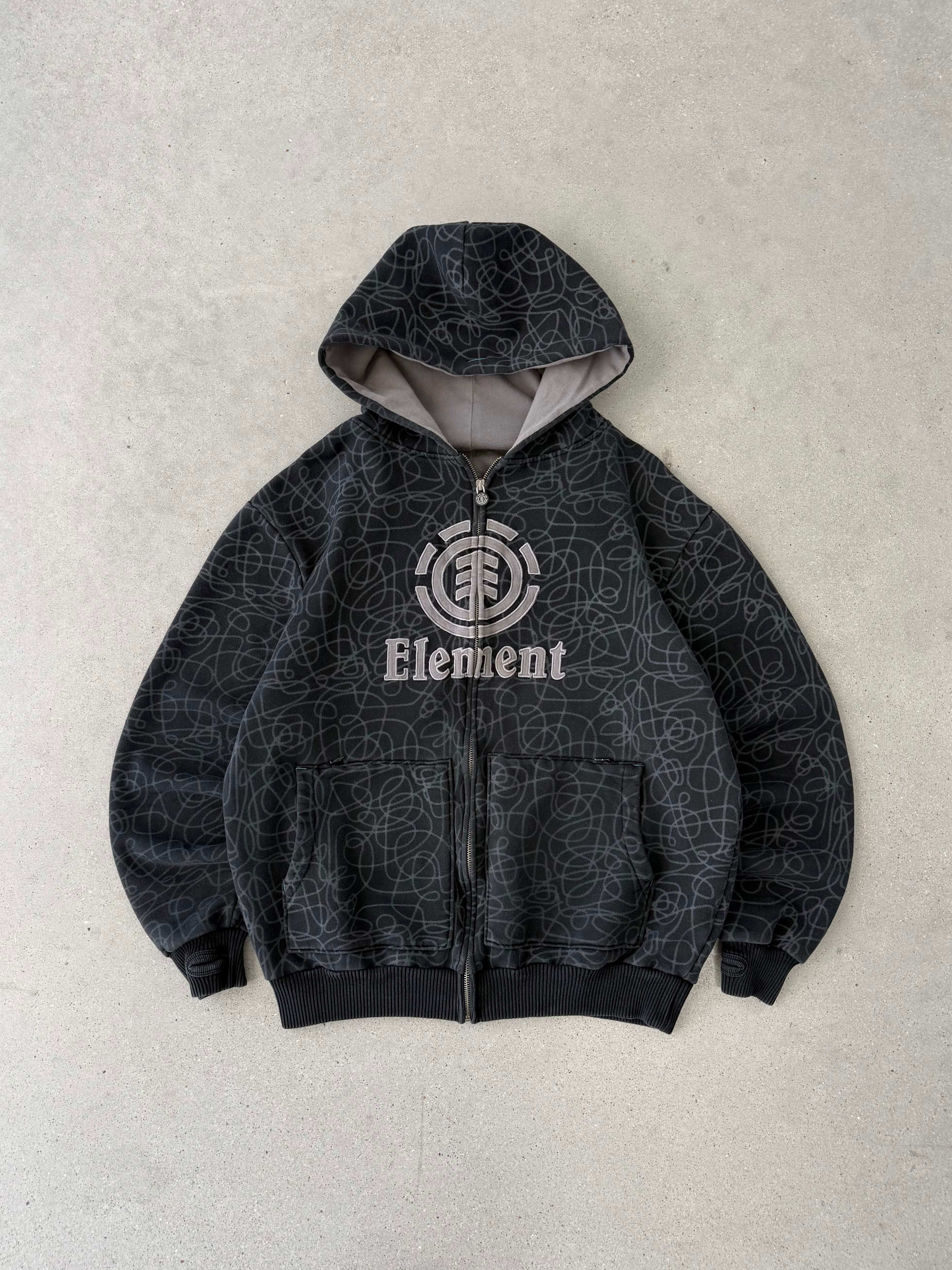 Vintage 2000s Element Zip-up Hoodie - L