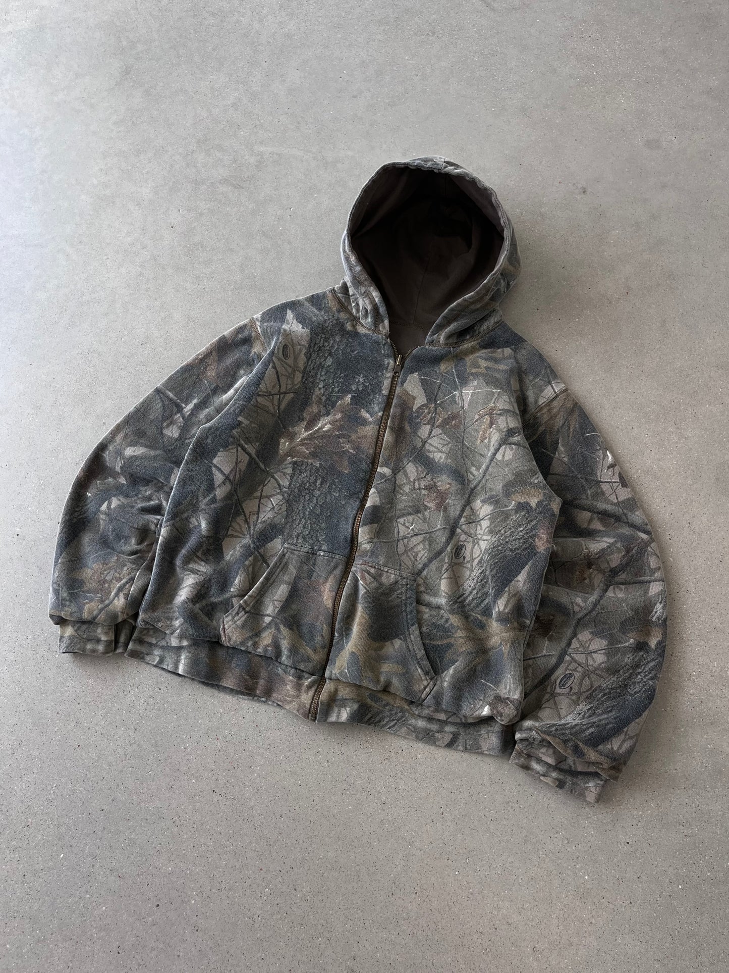 Vintage Realtree Blanket-Lined Zip-up Hoodie - M