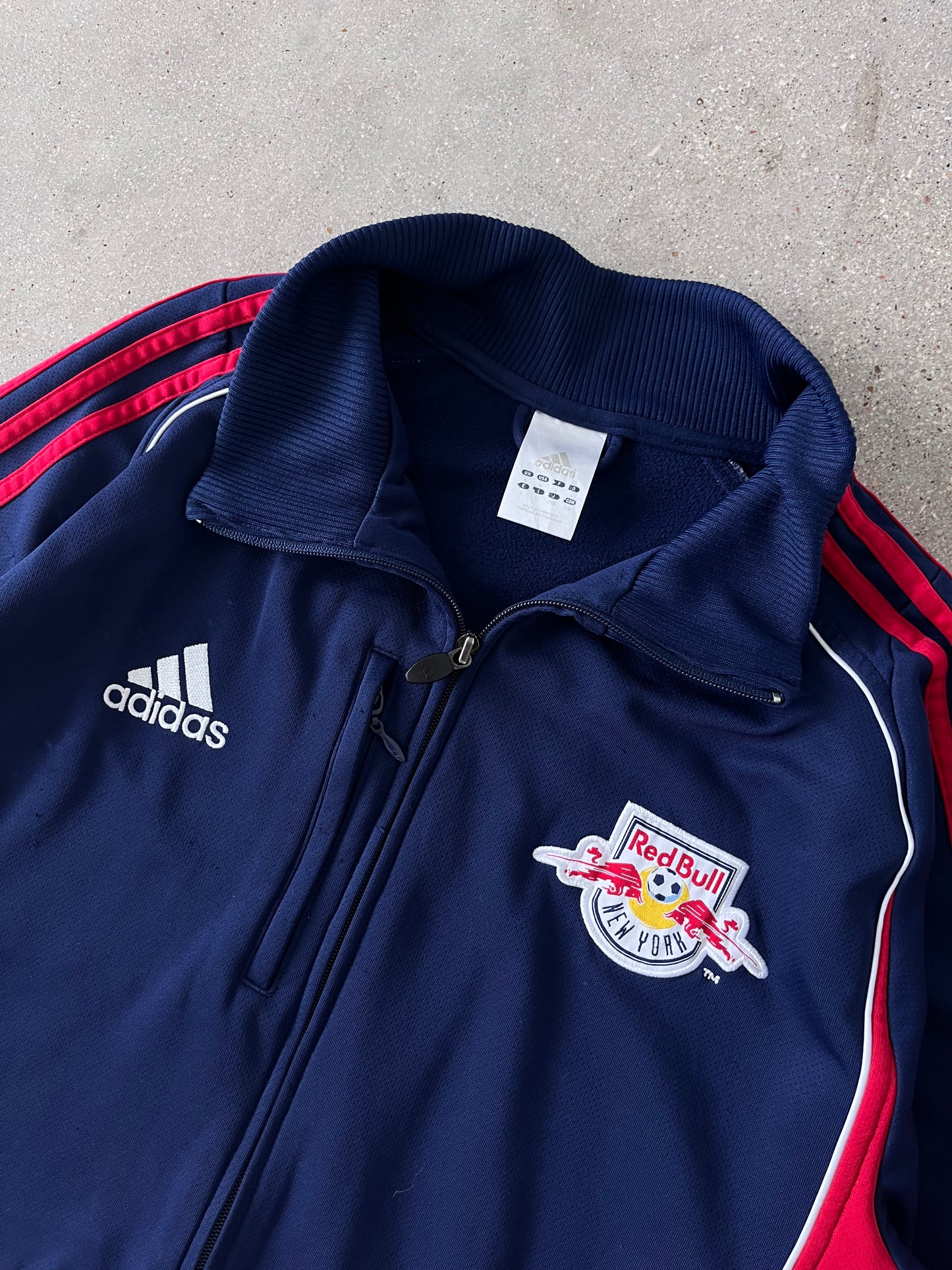 Vintage Adidas Redbull NY MLS Tracksuit Jacket - L