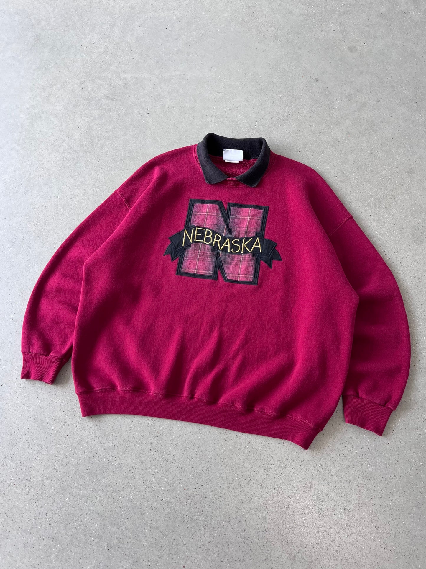 Vintage Nebraska Collar Crewneck - XL