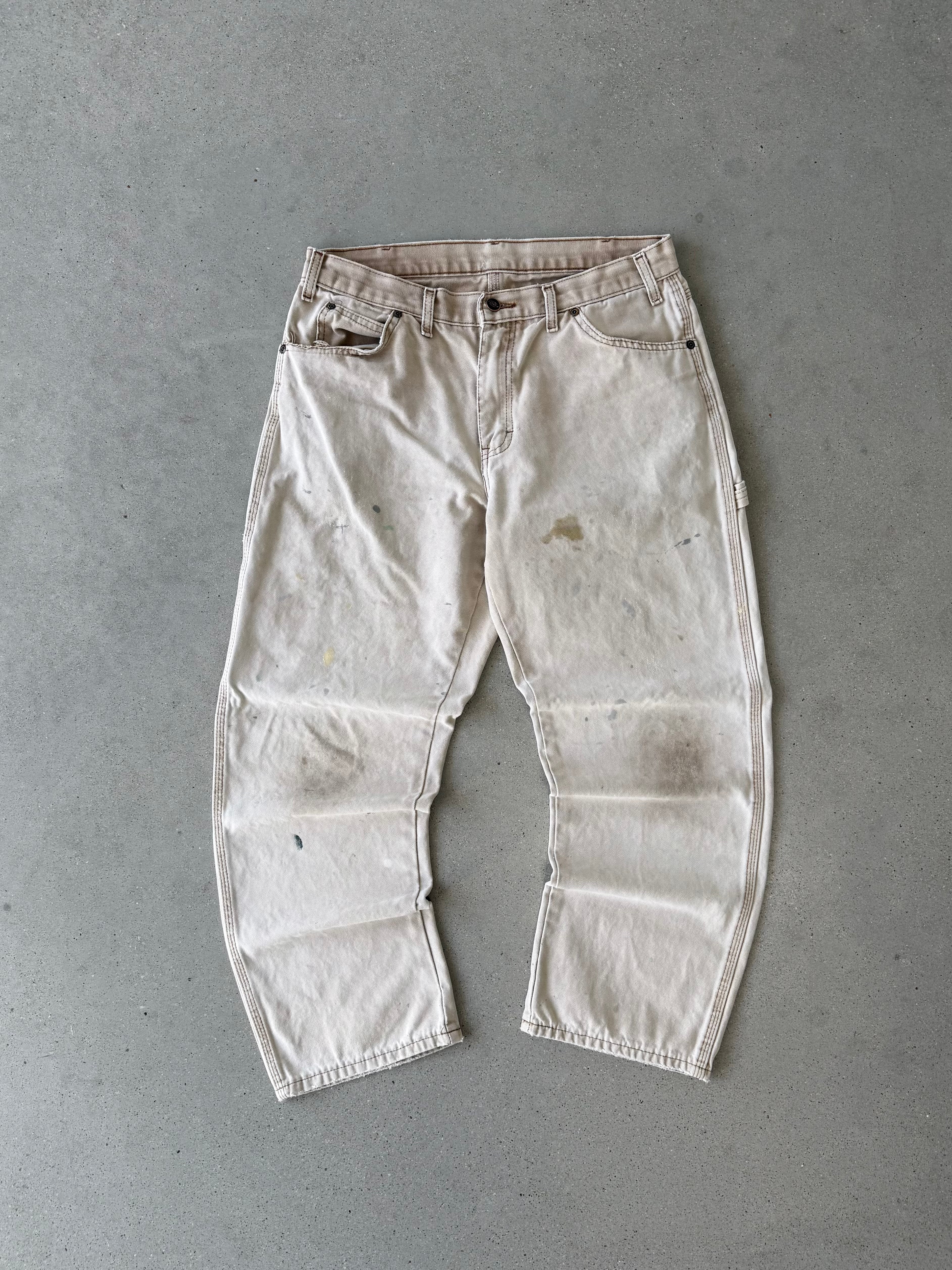 Vintage Dickies Painter's Cream Carpenter Pants - 32x28