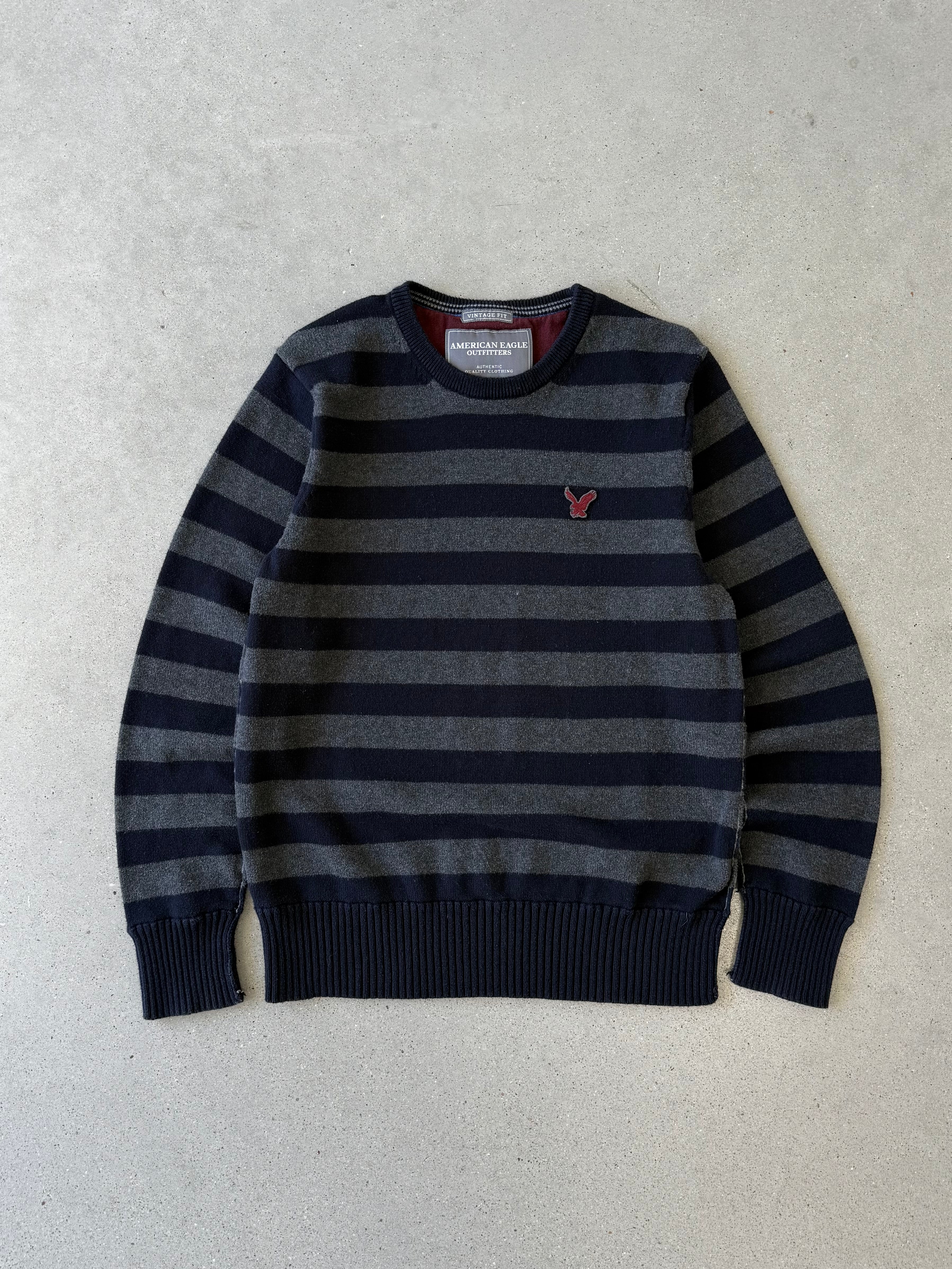 Vintage American Eagle Striped Sweater - L