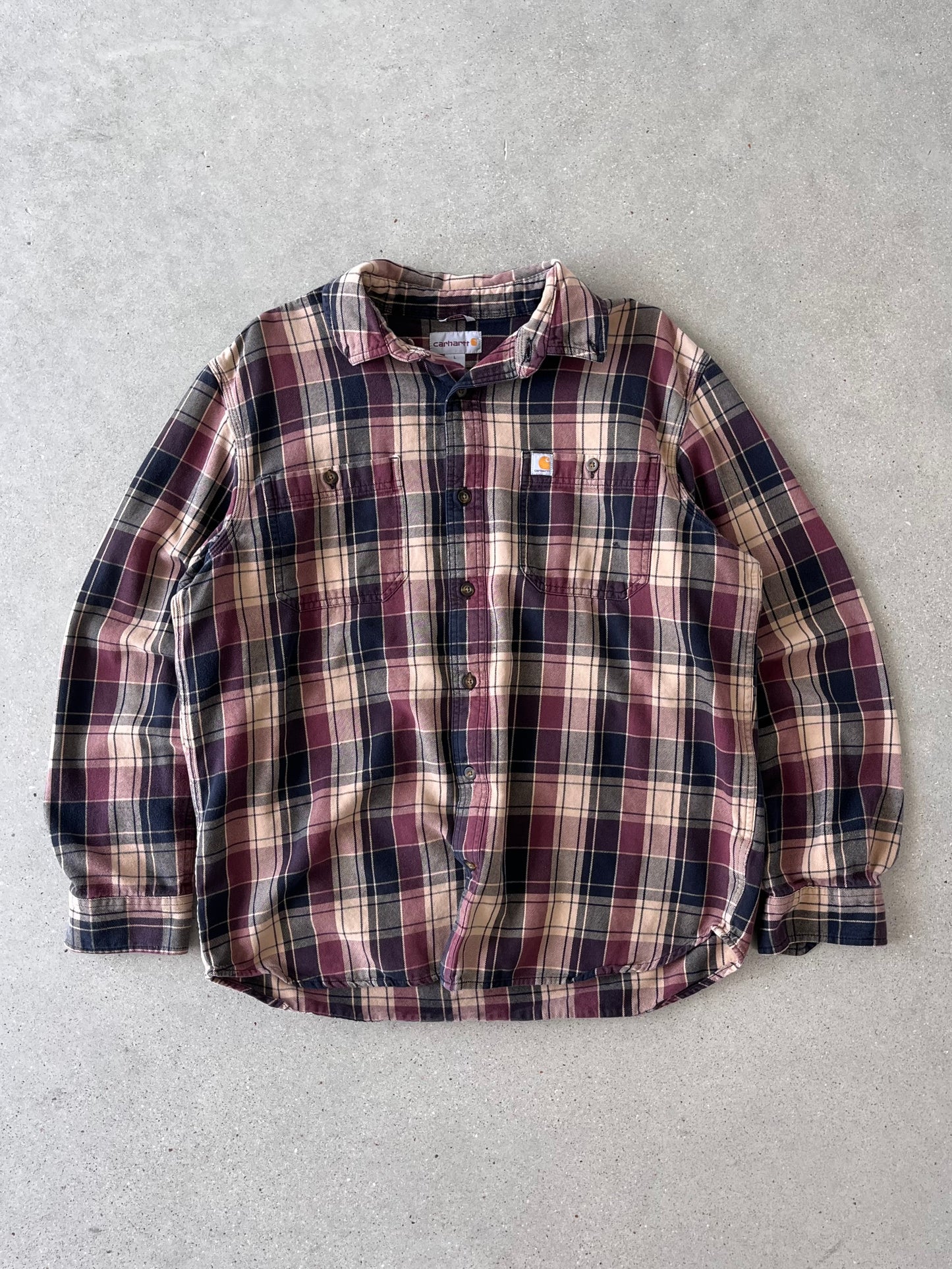 Vintage Carhartt Flannel Button-up Shirt - L