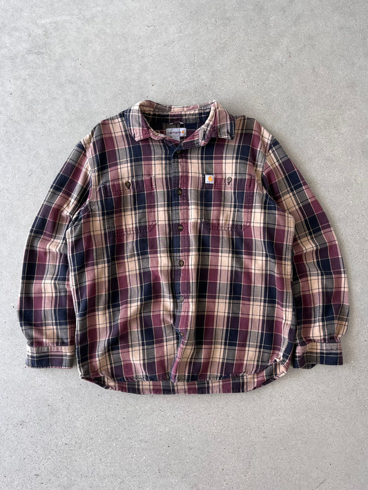 Vintage Carhartt Flannel Button-up Shirt - L