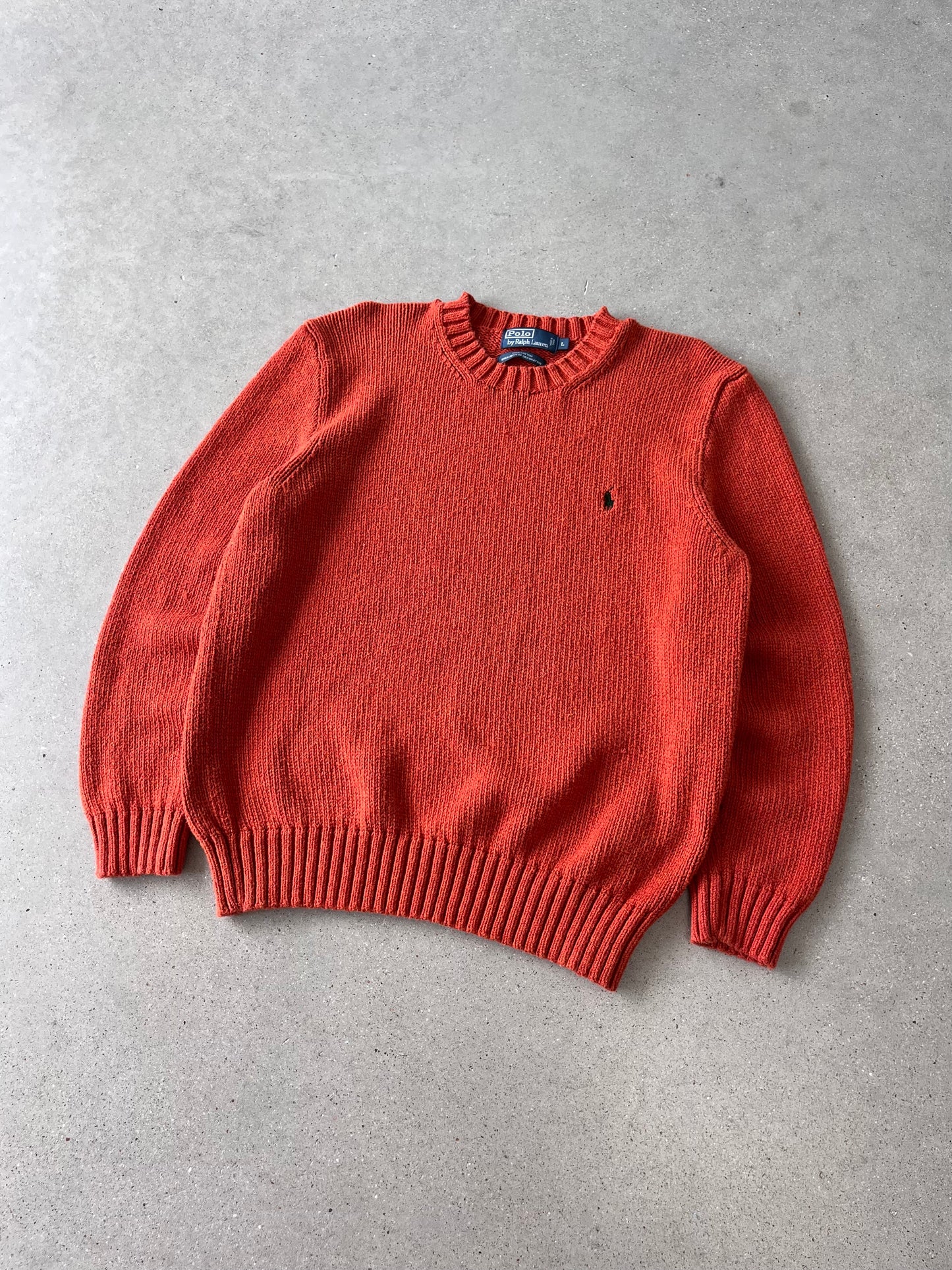 Vintage Polo Ralph Lauren Orange Knitted Sweater