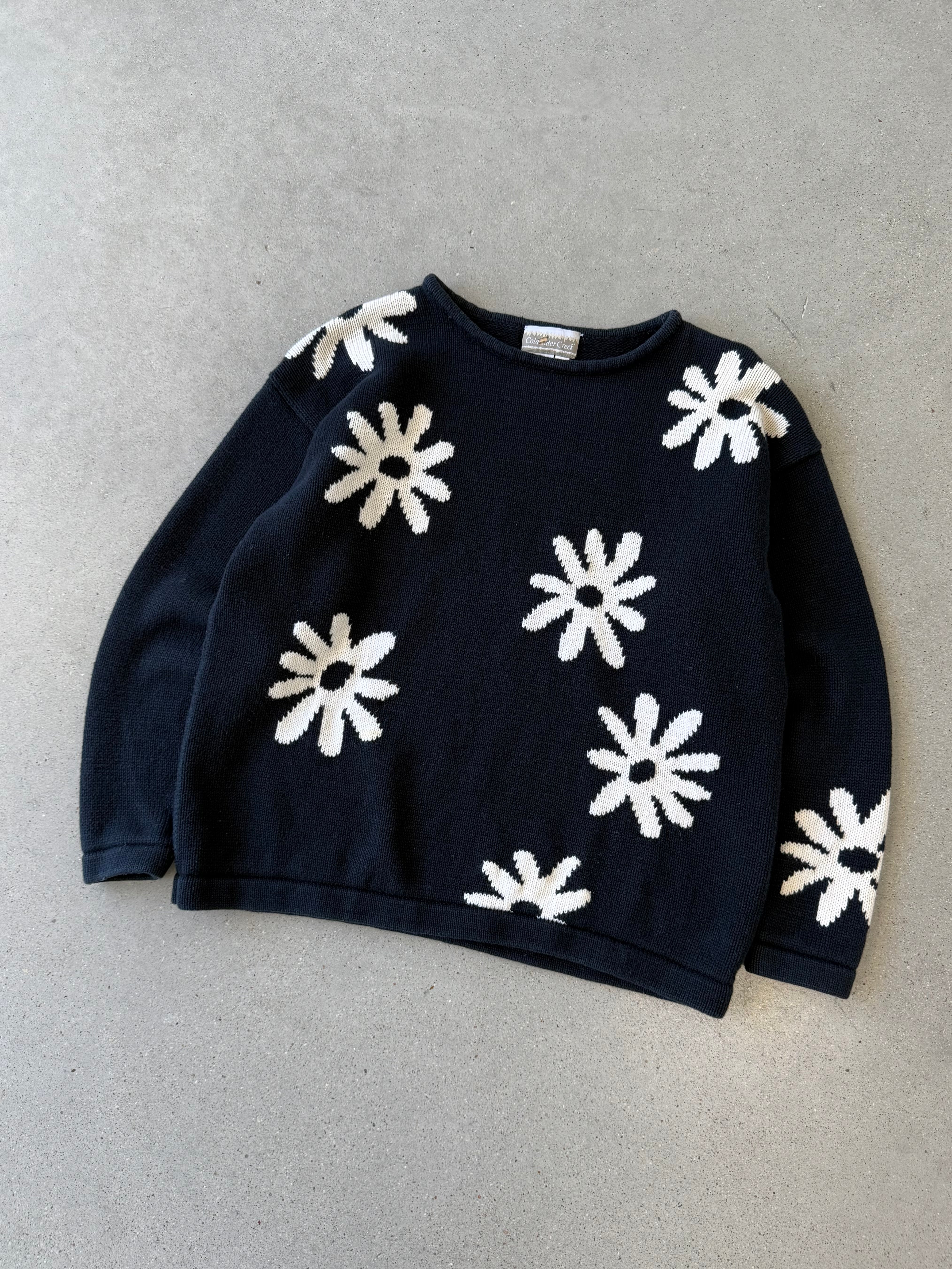 Vintage Women's Coldwater Creek Floral Sweater - S