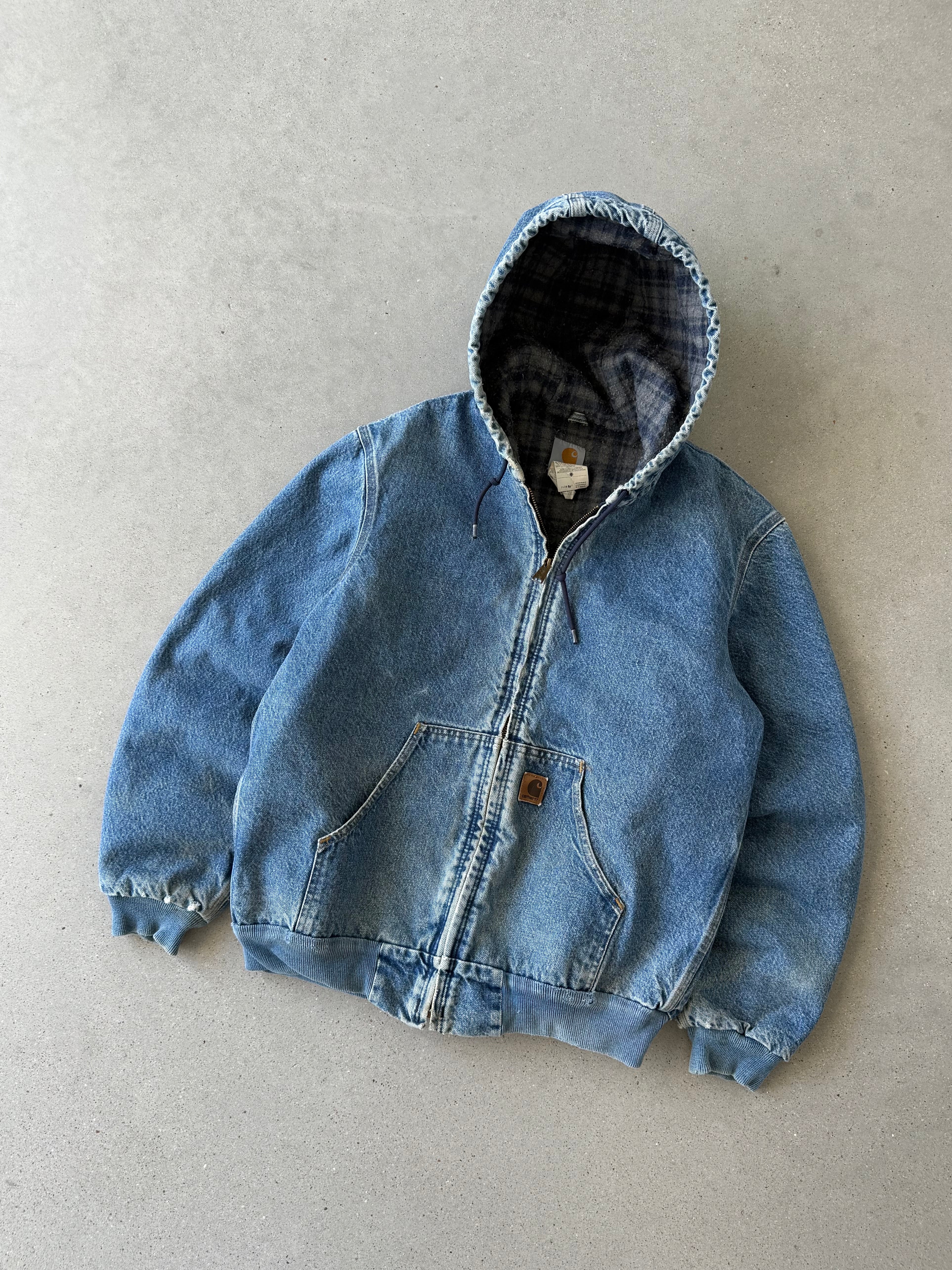 Vintage Carhartt Denim J139 DST Active Jacket - M