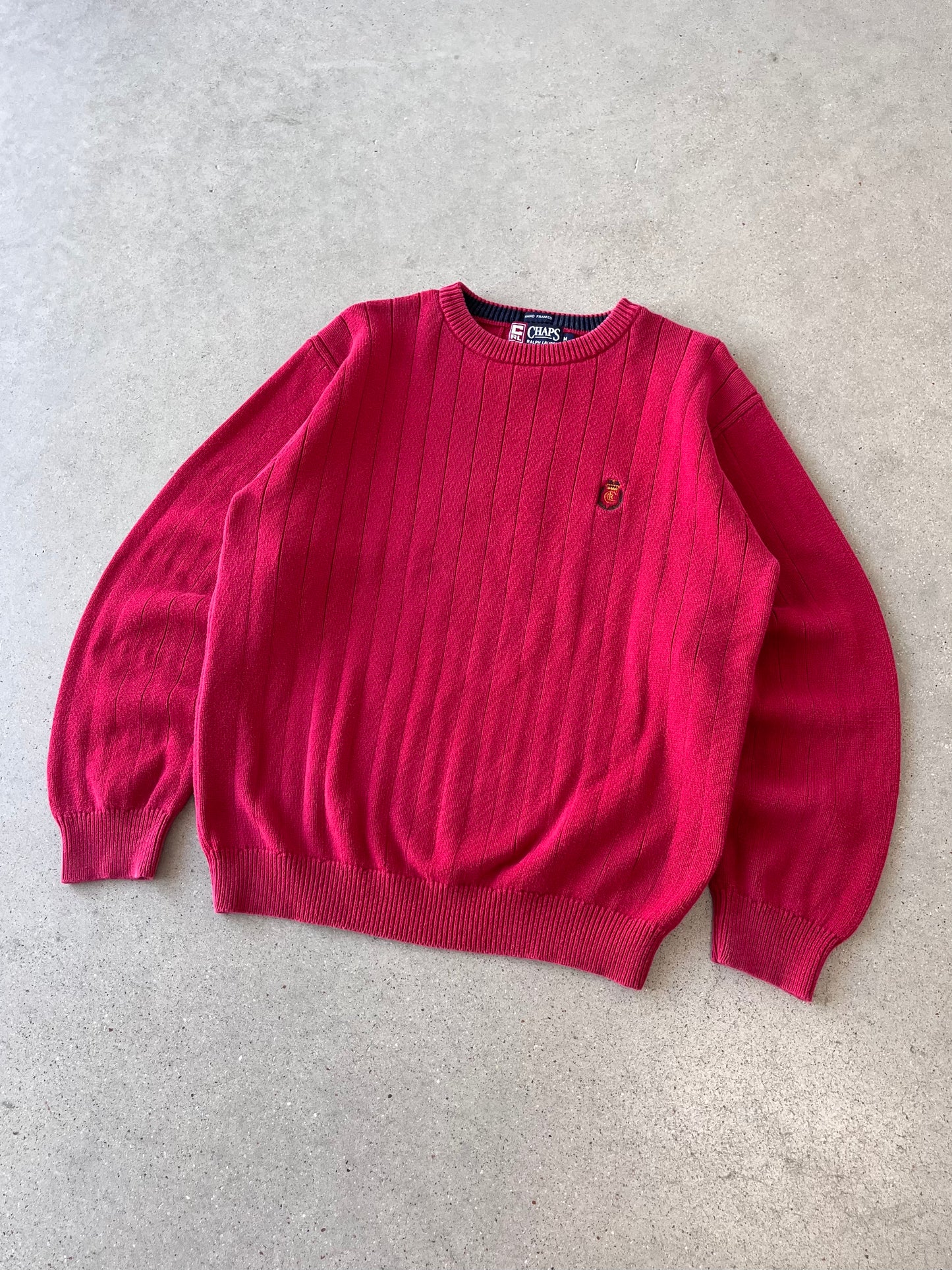 Vintage Chaps Ralph Lauren Red Sweater - M