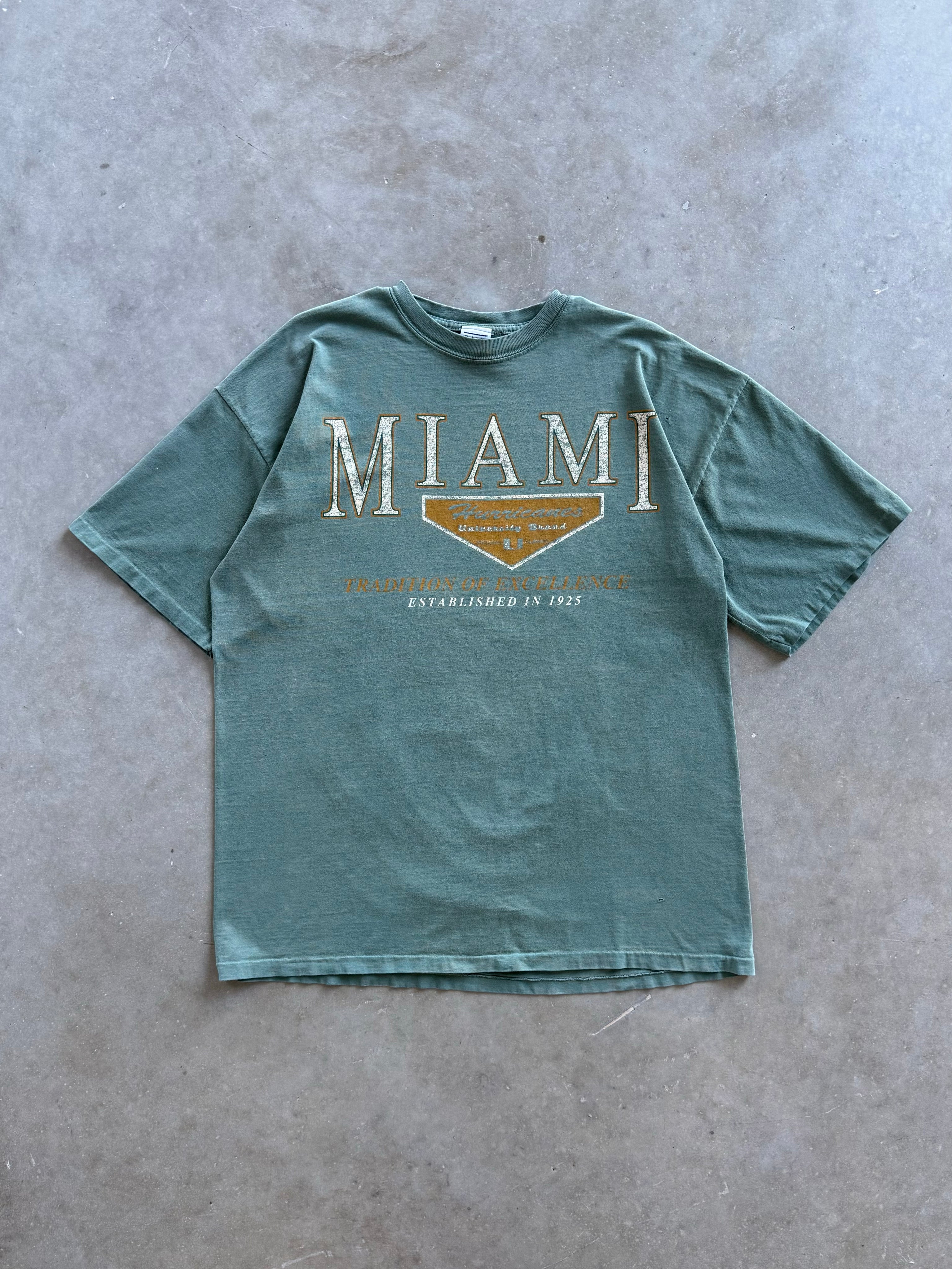 Vintage 1990s Miami Hurricanes T-shirt (XL)