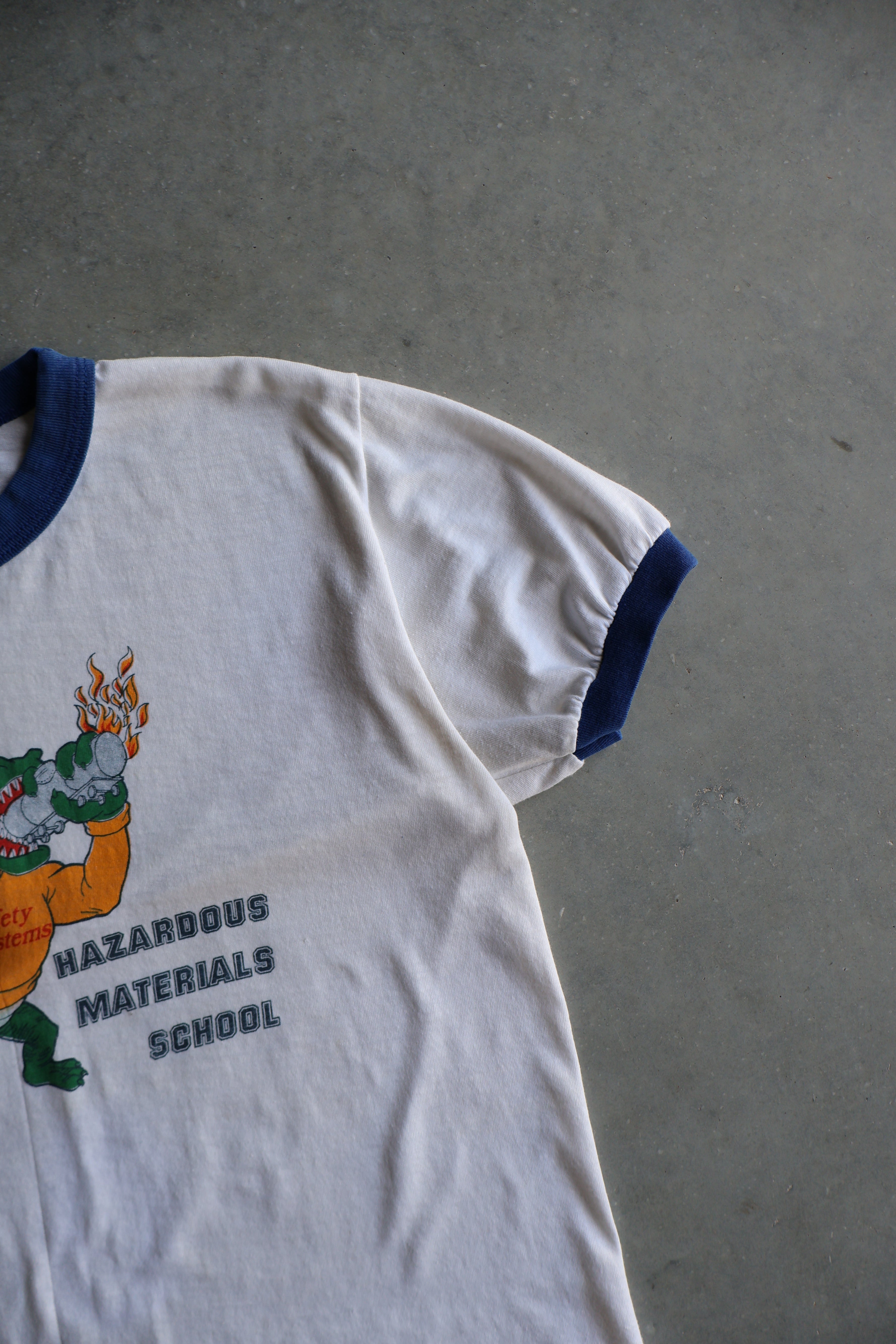 Vintage 1980s "Hazardous Material" T-shirt (L)