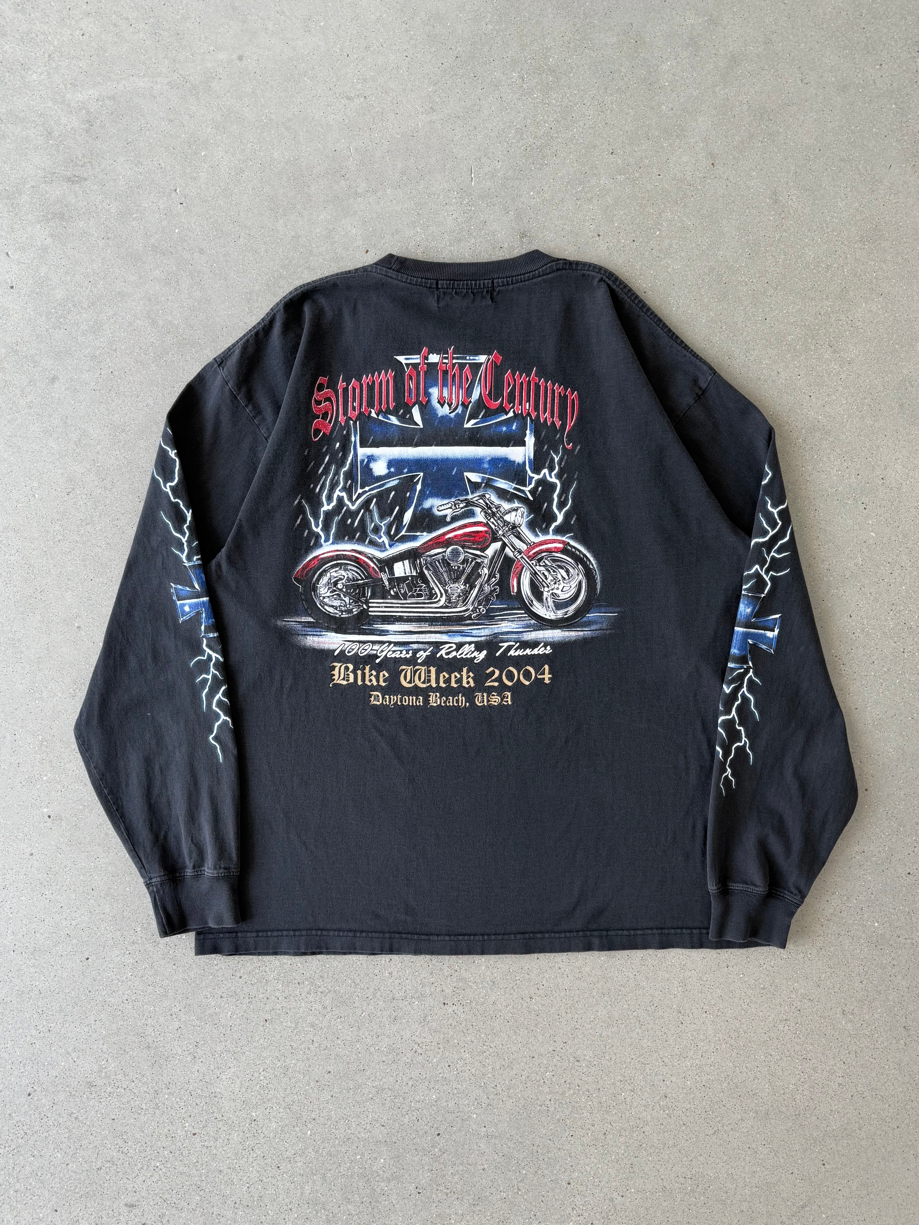 Vintage 2004 Bike Week Thunder Sleeve Long sleeve - L