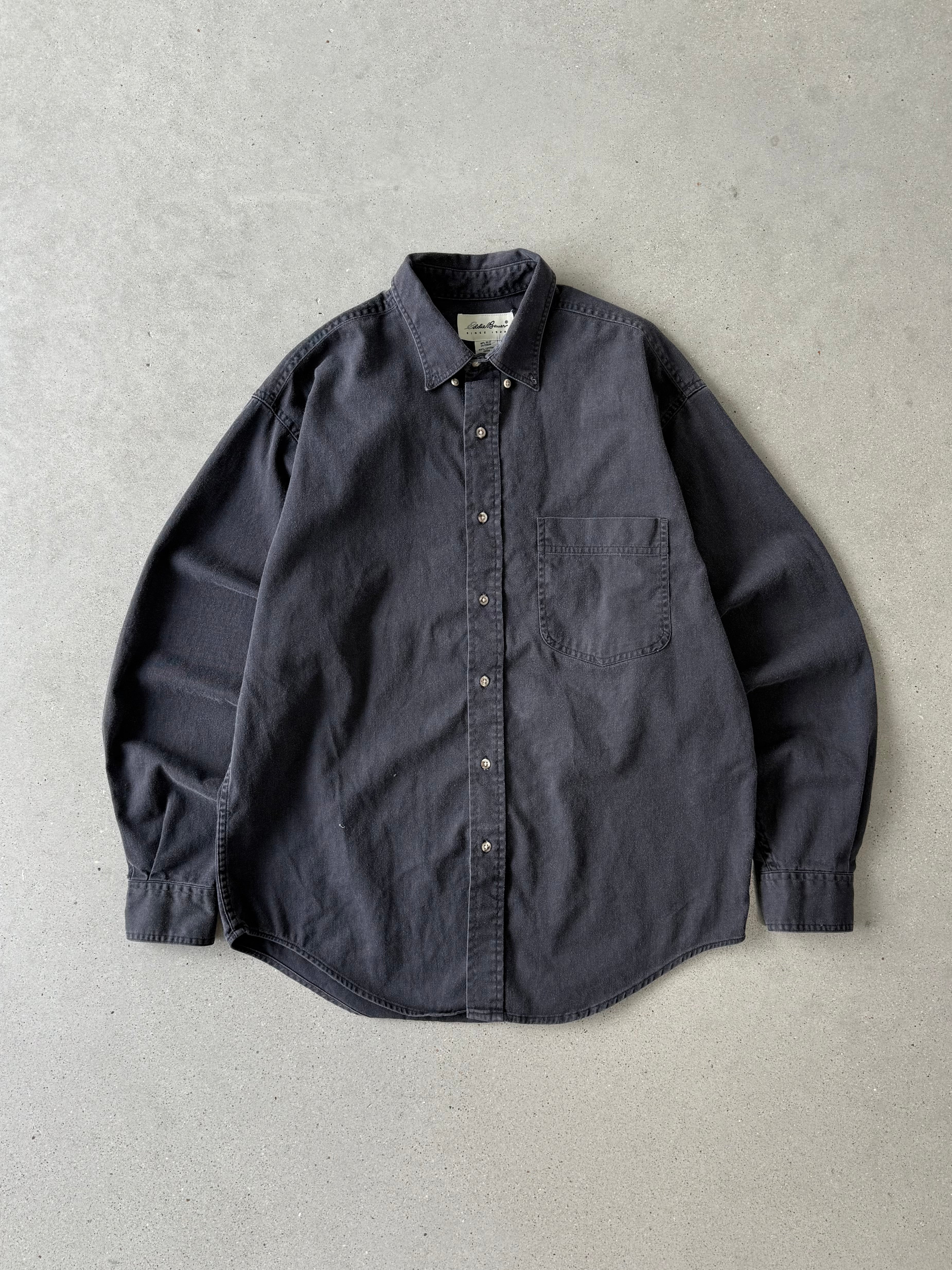 Vintage Eddie Bauer Black Button-up - M