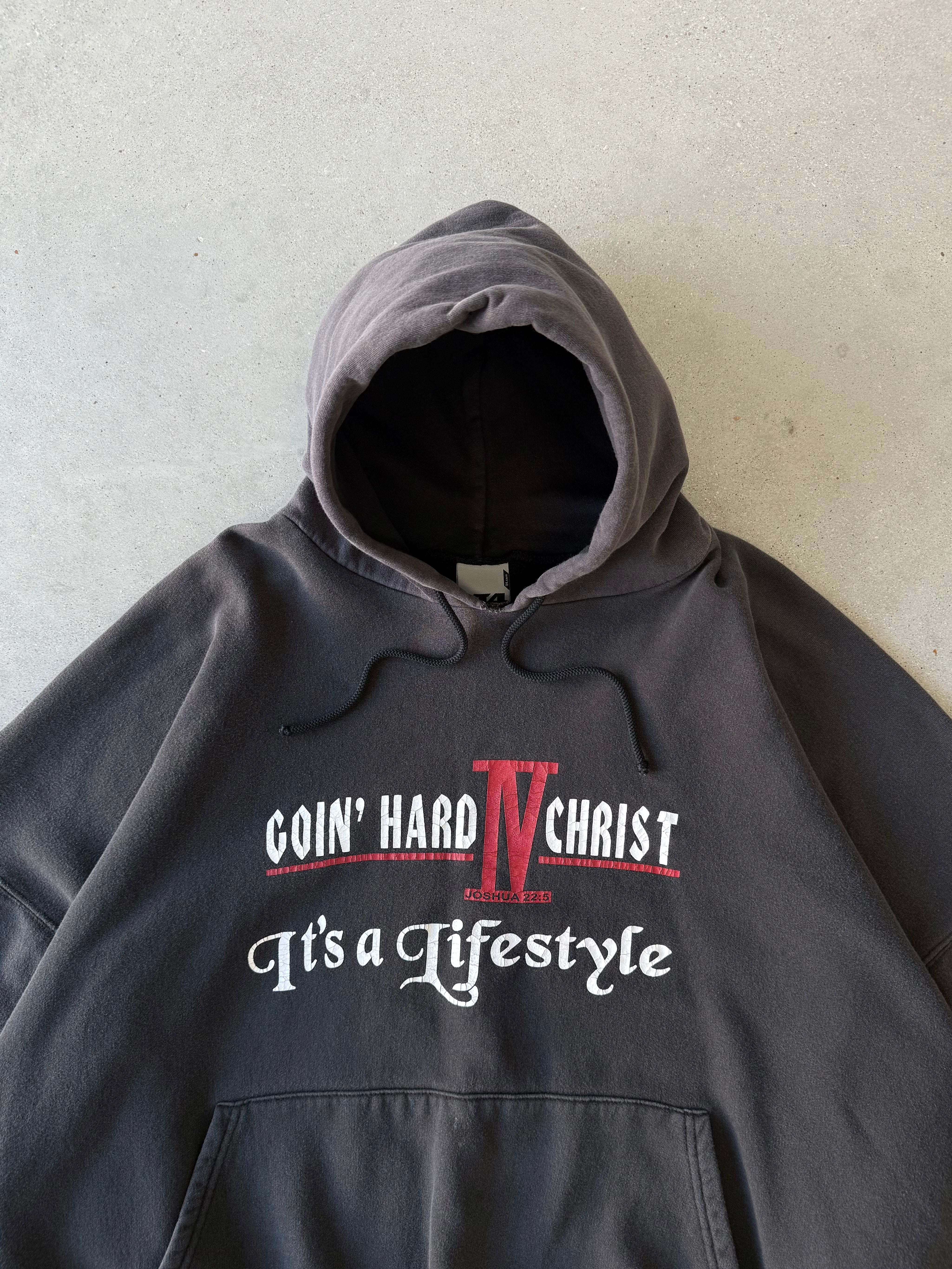 Vintage 'Goin Hard 4 Christ' Hoodie - XXXL
