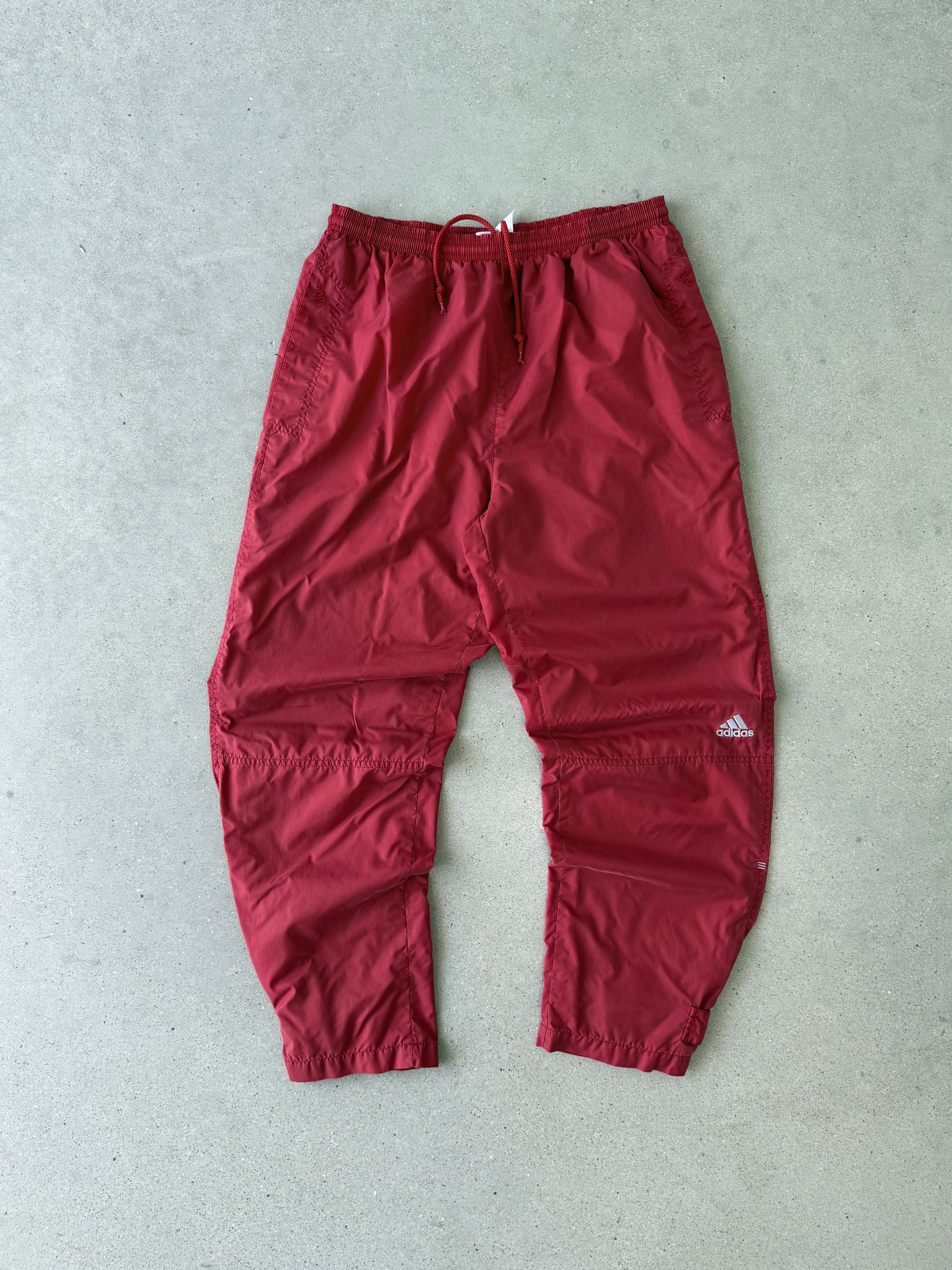 Vintage Adidas Red Track Pants - M