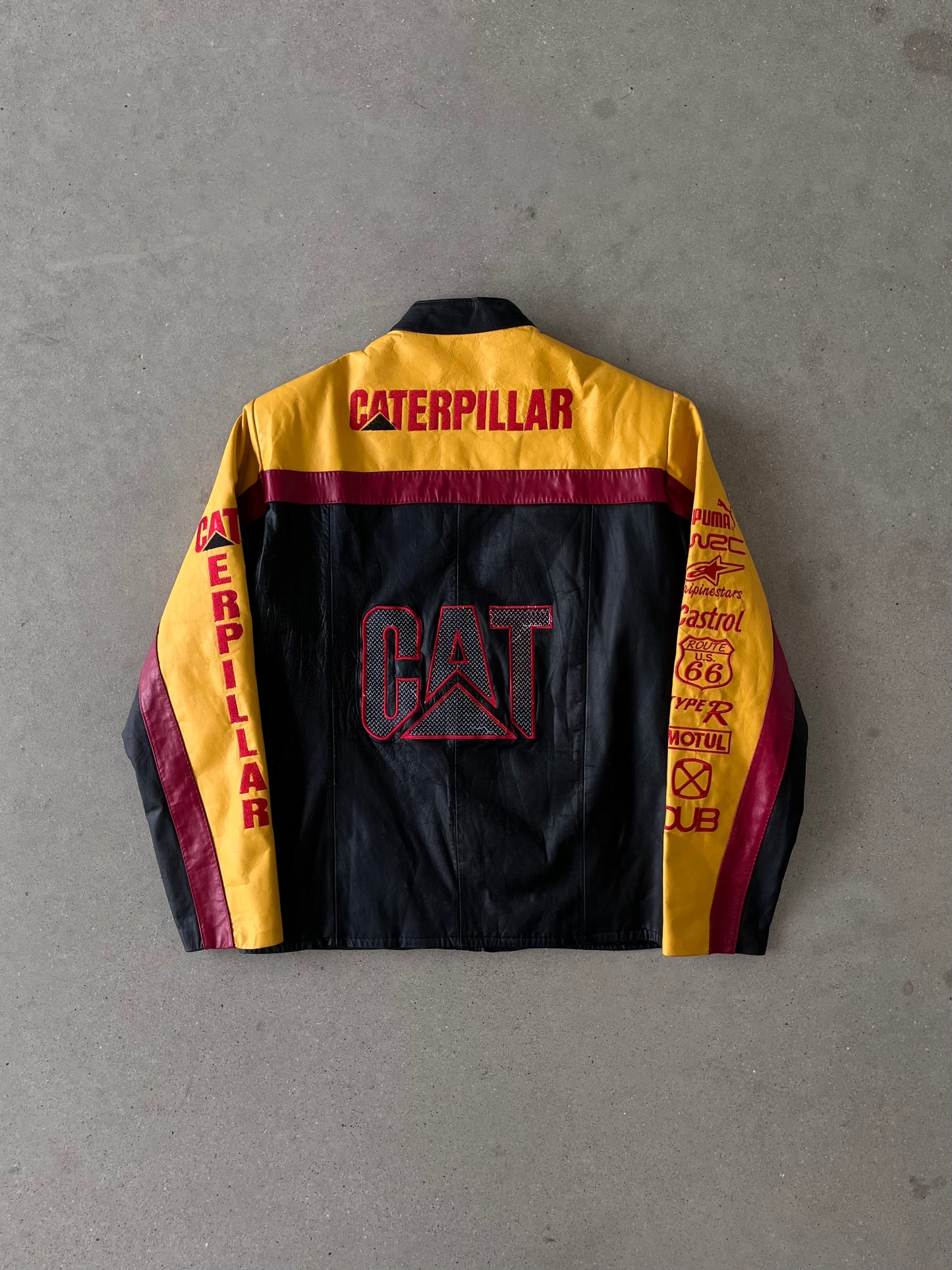 Vintage CAT Racing Leather Jacket - M