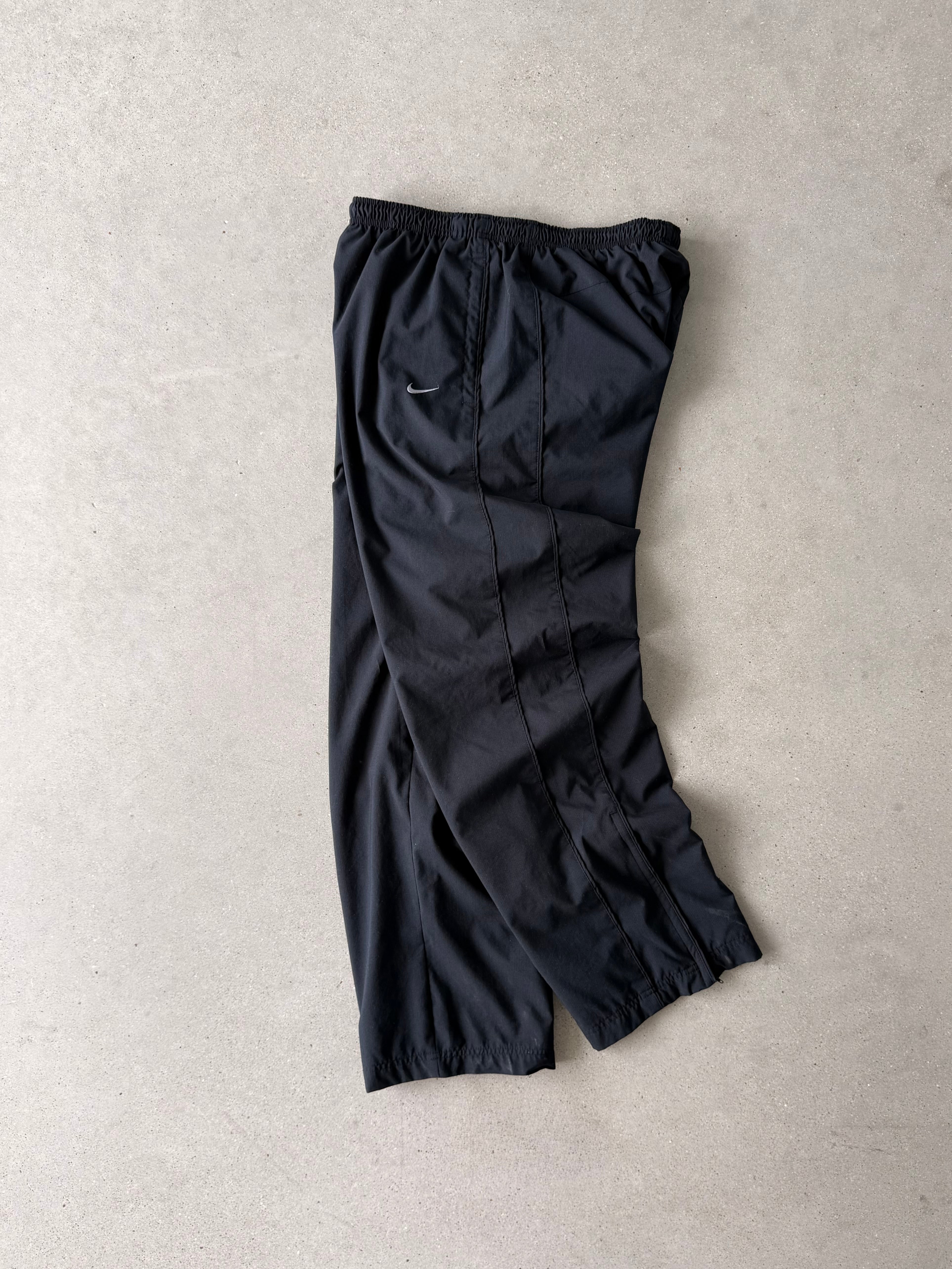 Vintage Nike Mini Swoosh Black Track Pants - L