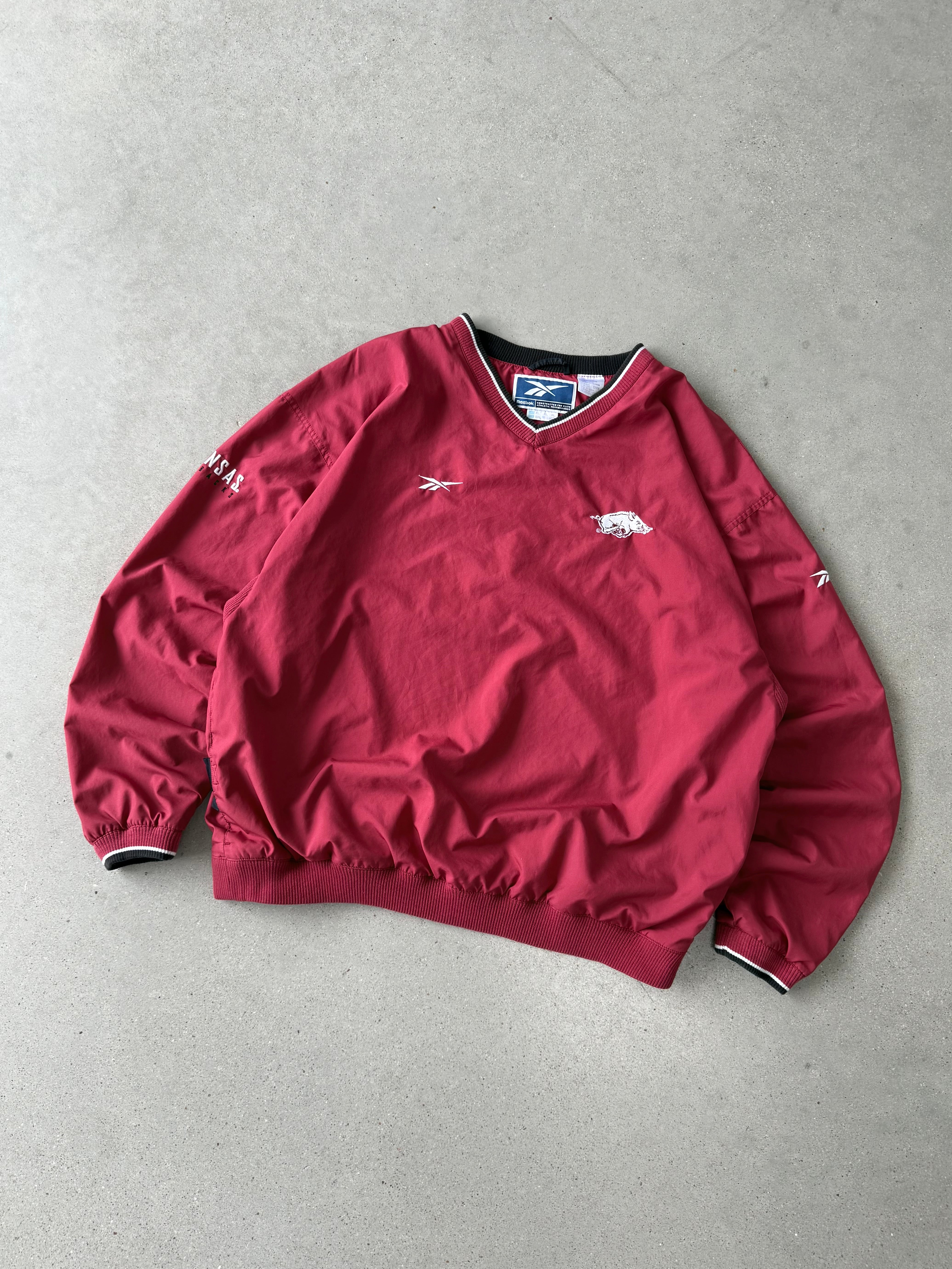 Vintage Arkansas Razorbacks Reebok Pullover - XL