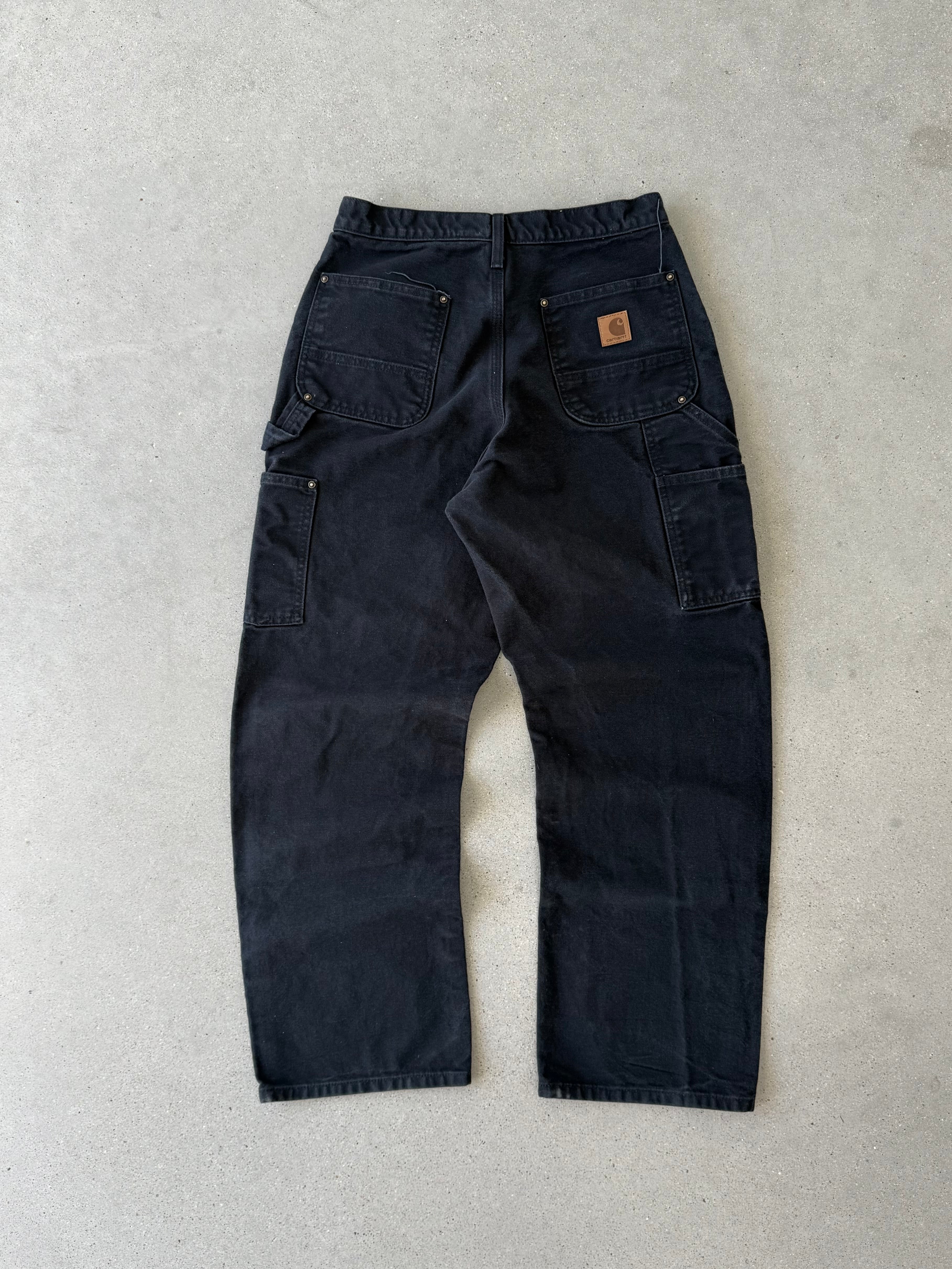 Vintage Carhartt Black Double Knees - 28x29