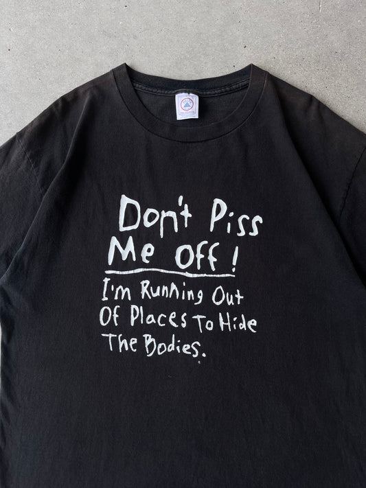 Vintage 'Don't Piss Me Off' Funny Tee - L