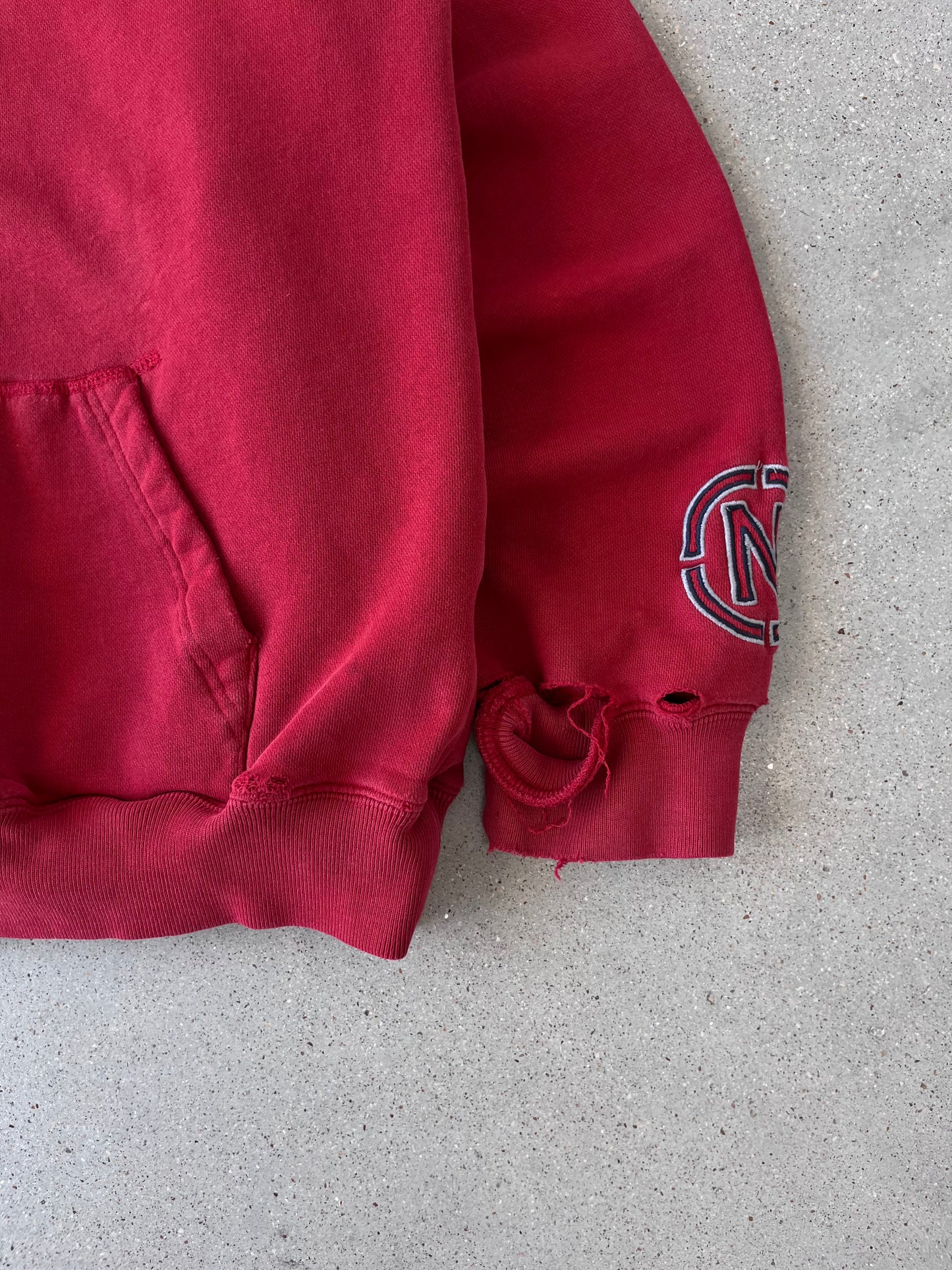 Vintage Nautica Jeans Company Quarter-zip Hoodie - M