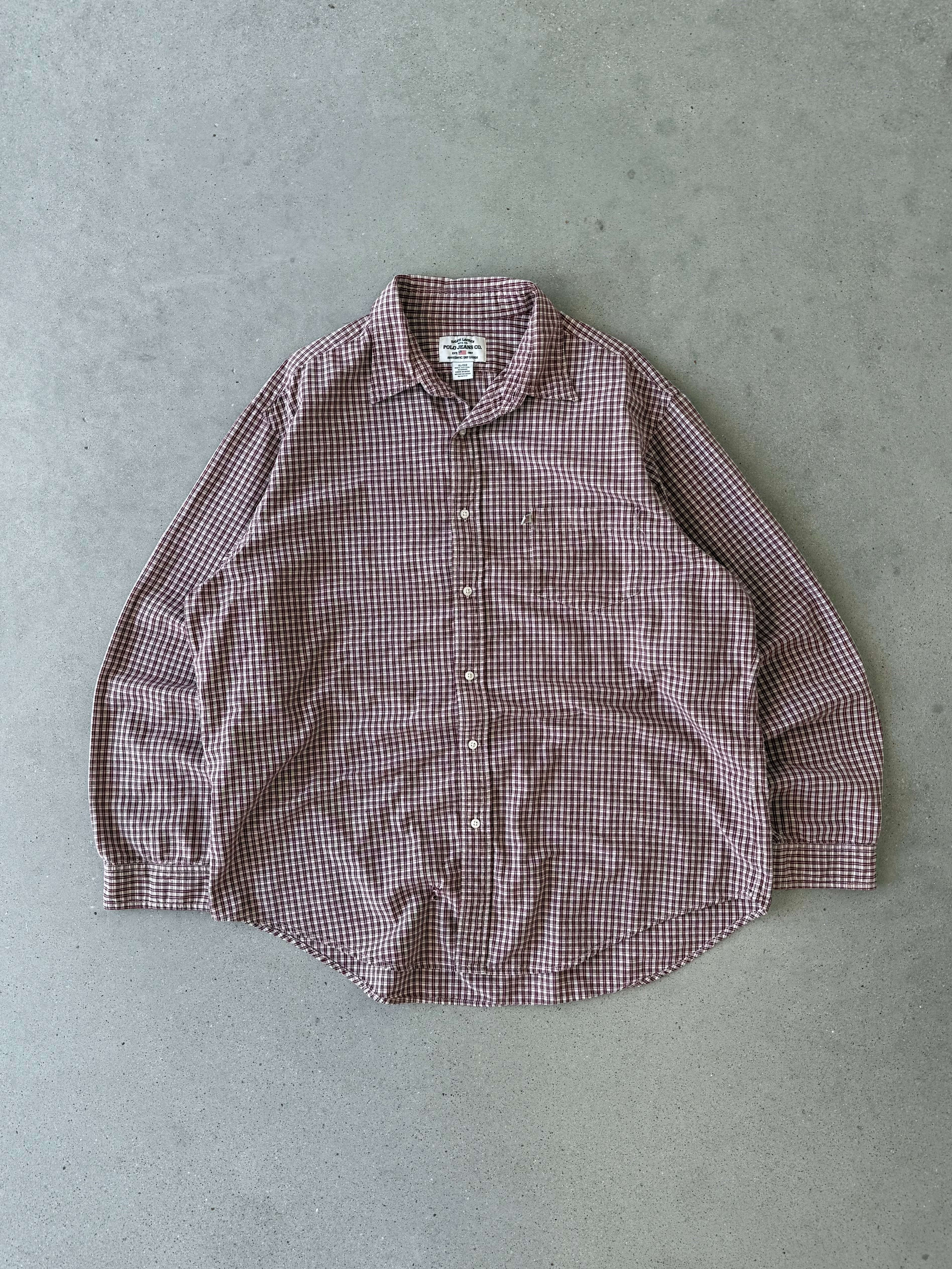 Vintage Polo Jeans Co Button-up Long Sleeve - XL