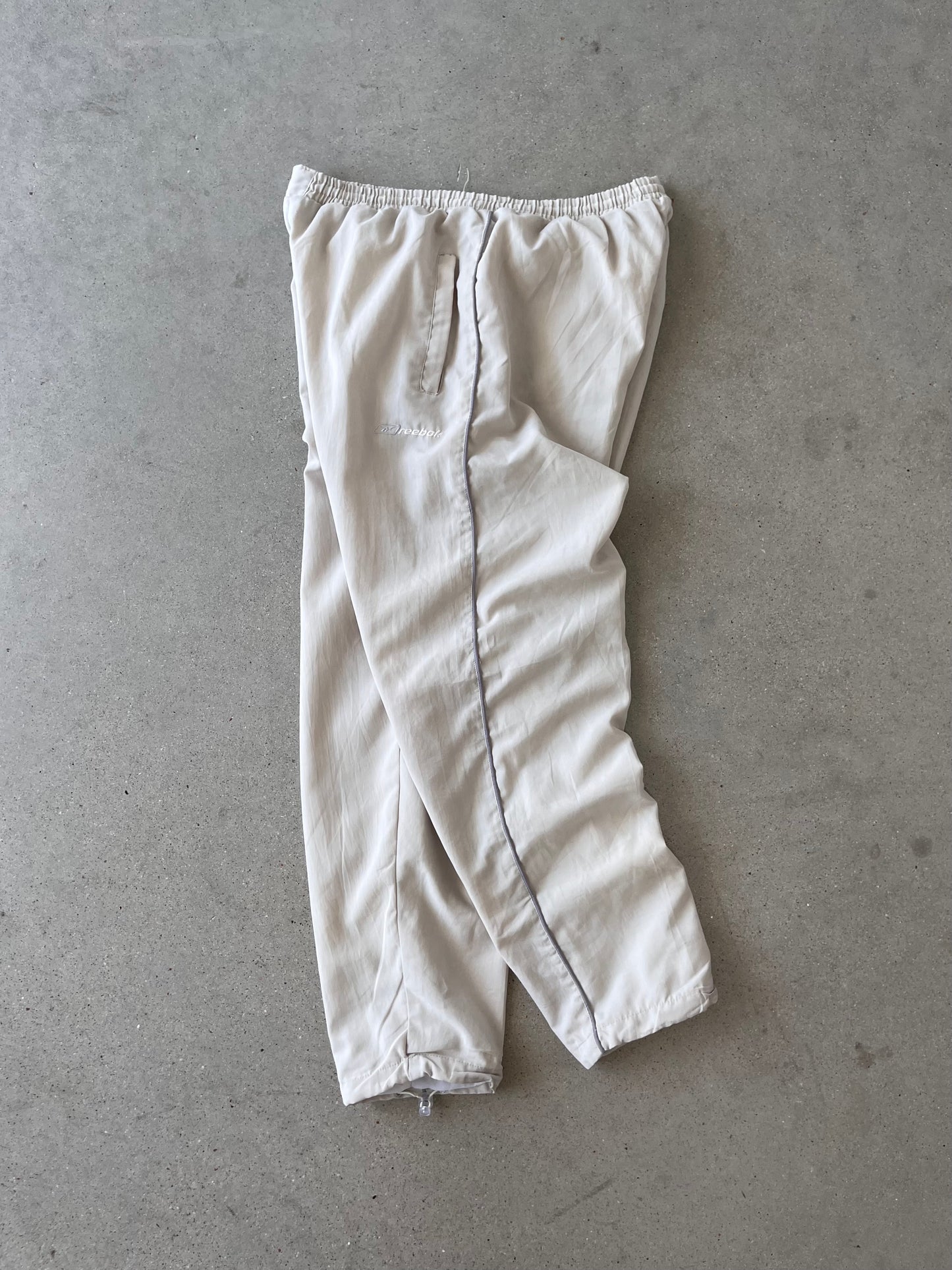 Vintage 90s Reebok Crème Track Pants - M