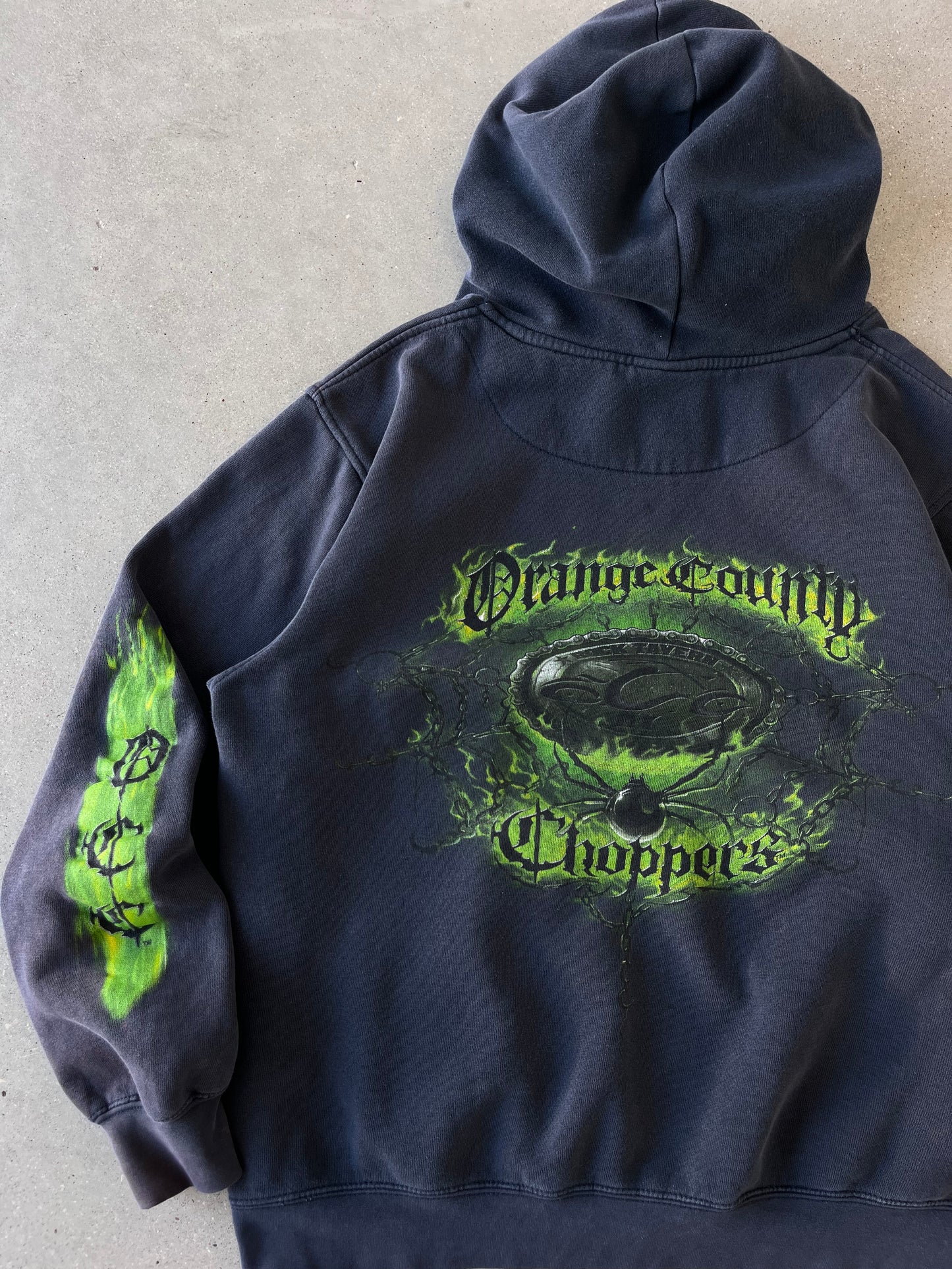 Vintage Orange County Choppers Distressed Hoodie - M