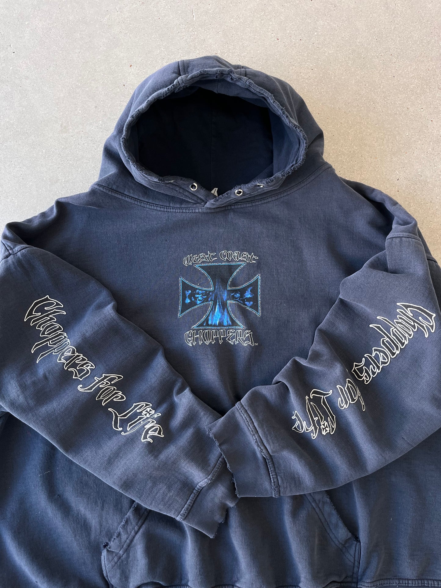 Vintage West Coast Choppers Boxy Hoodie - XXL