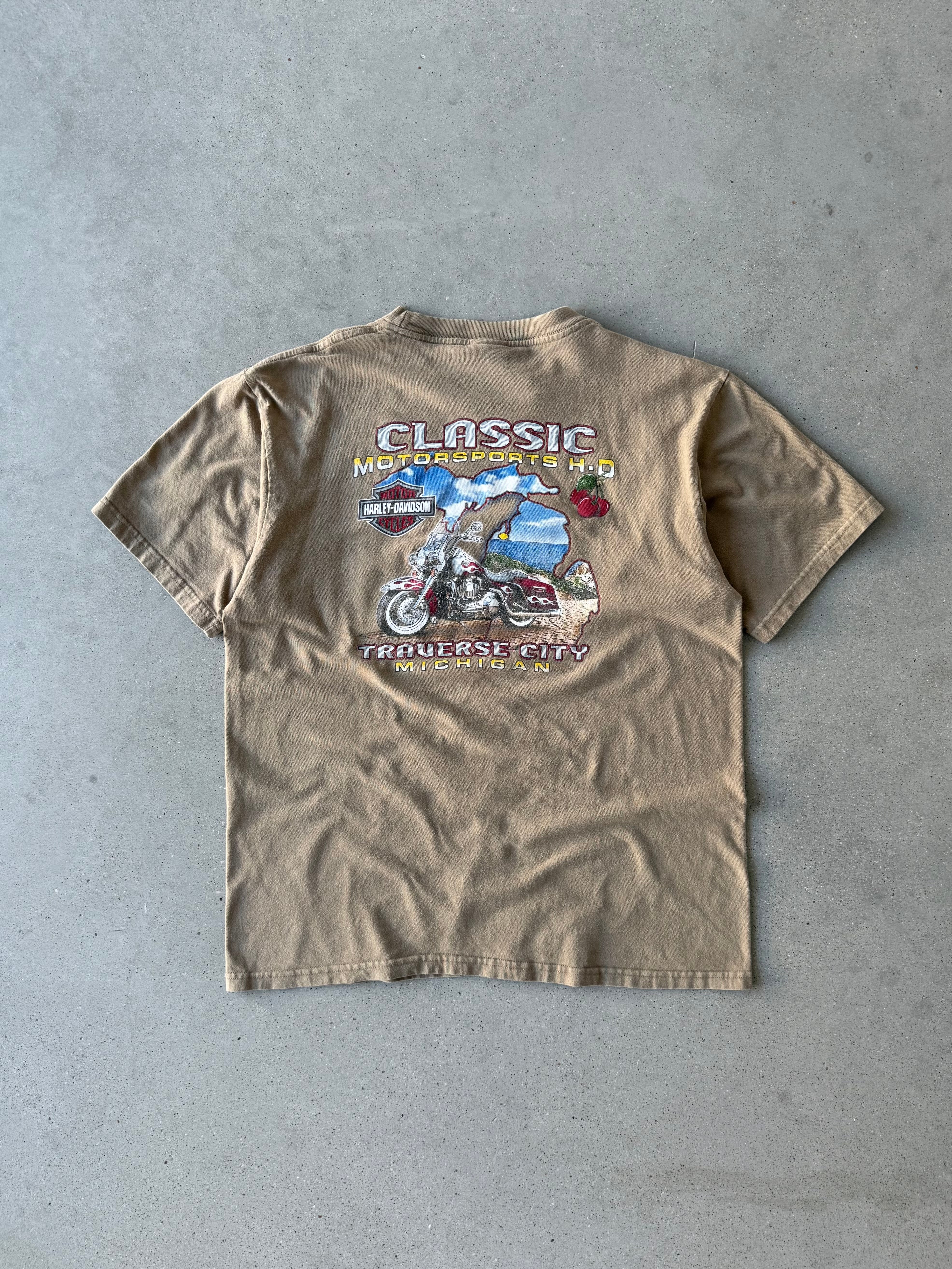 Vintage Traverse City Harley Davidson Tee - XL