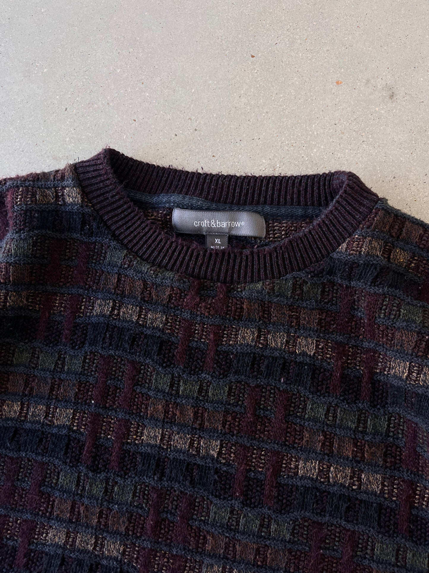 Vintage Craft & Barrow Knitted Sweater - XL