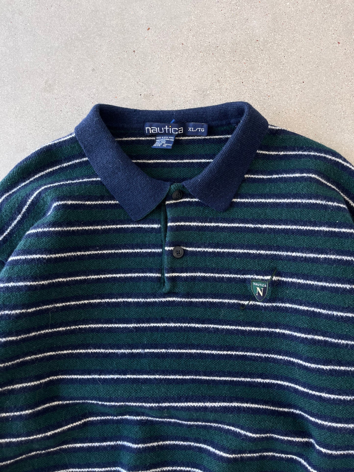 Vintage Nautica Polo Sweater - S