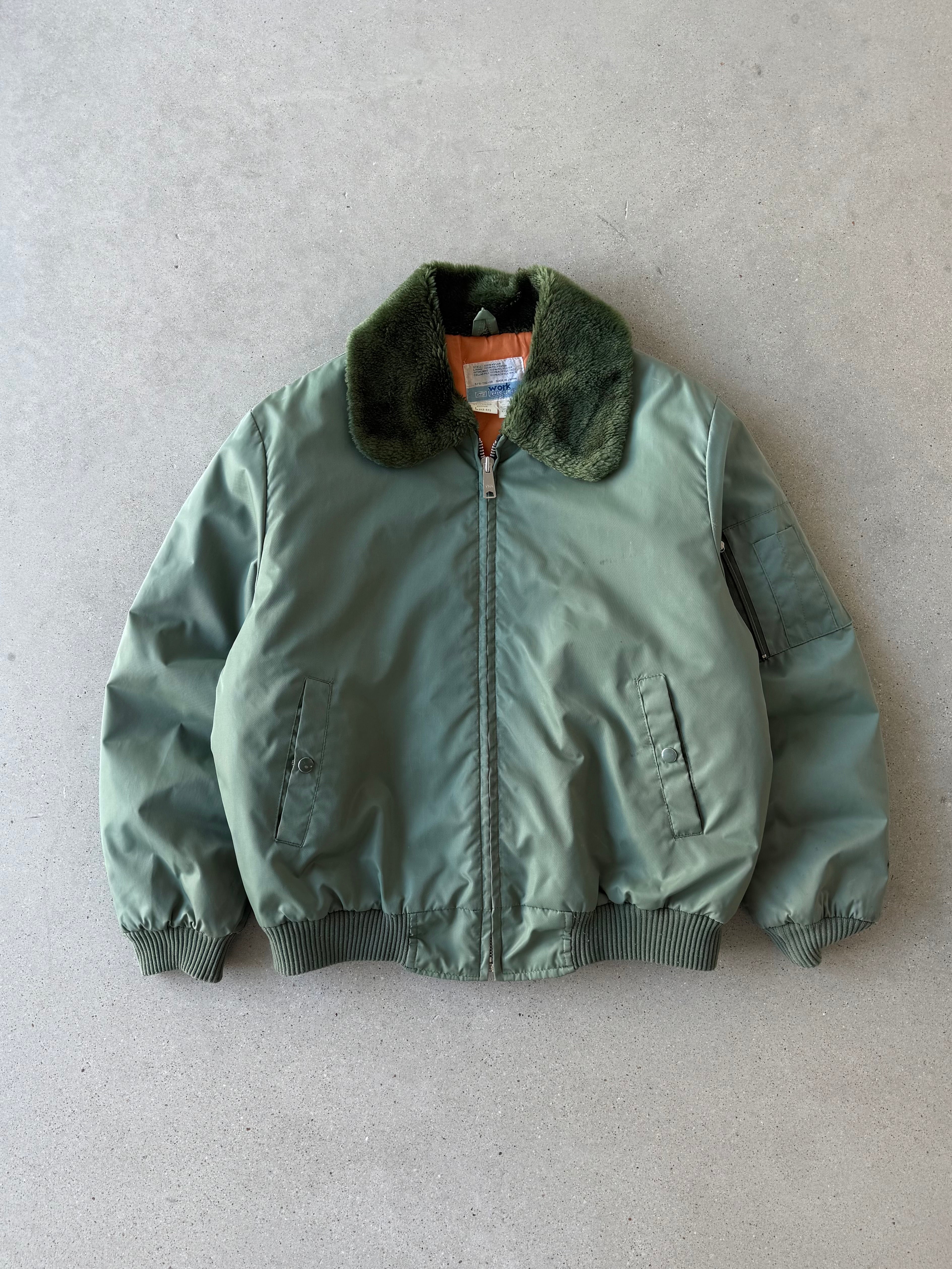 Vintage Watch Guard Bomber Jacket - L