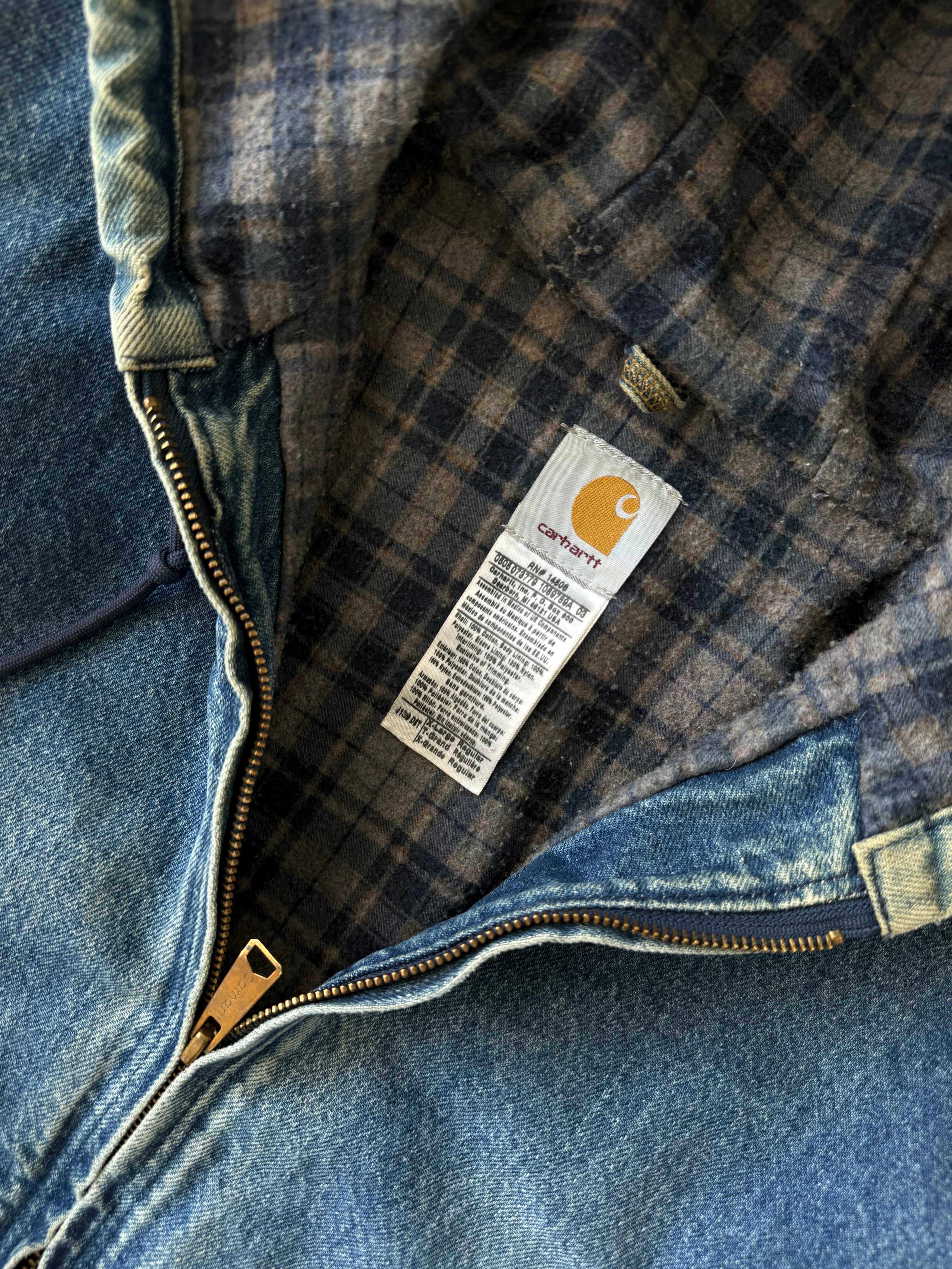 Vintage Carhartt Denim J139 DST Active Jacket - XL