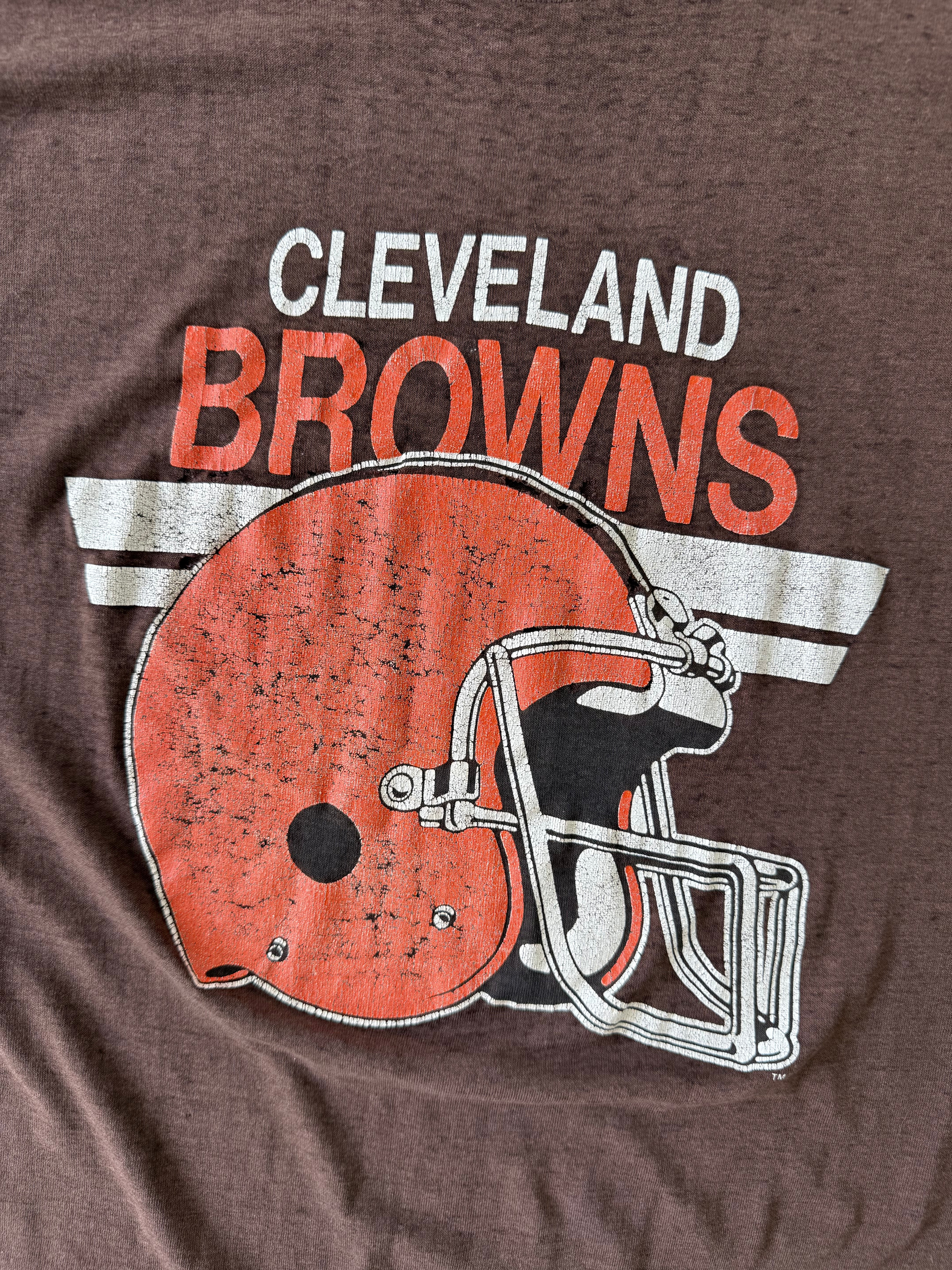 Vintage 1980s Cleveland Browns Paper-thin Tee - S