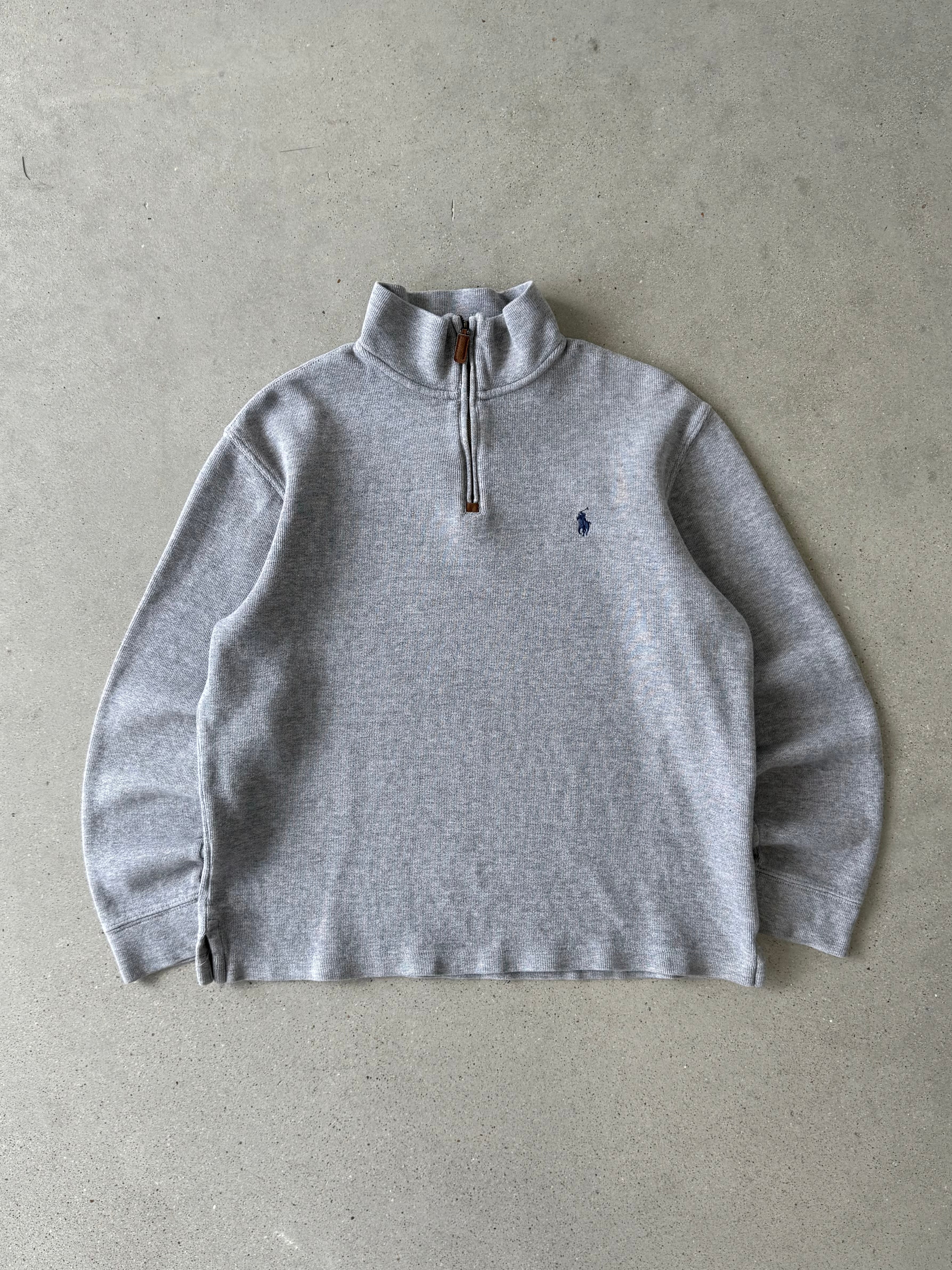 Vintage Polo Ralph Lauren Gray Quarter-zip - M