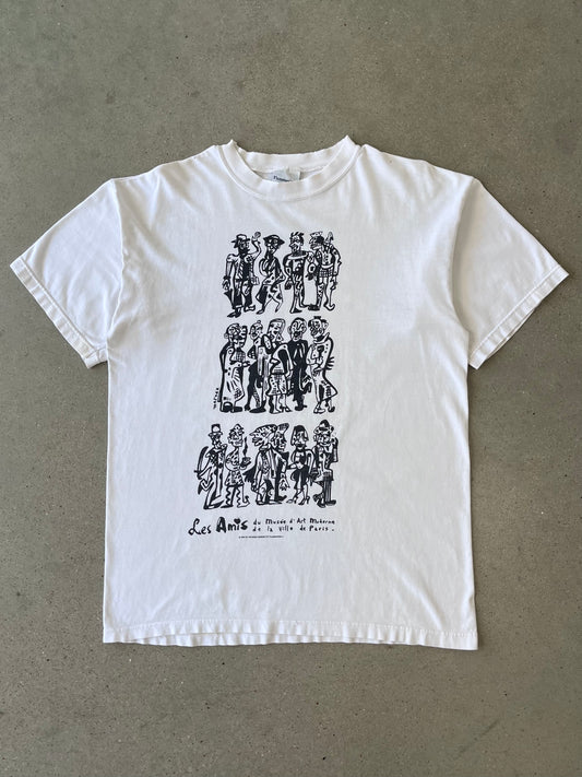 Vintage 1992 Ricardo Mosner 'Les Amis' Art Tee - XL