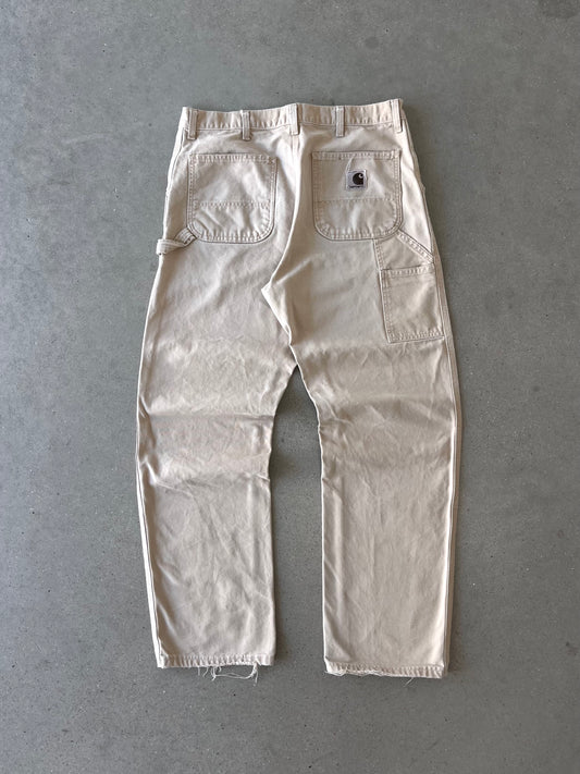 Vintage Carhartt Crème Carpenter Pants - 36x34