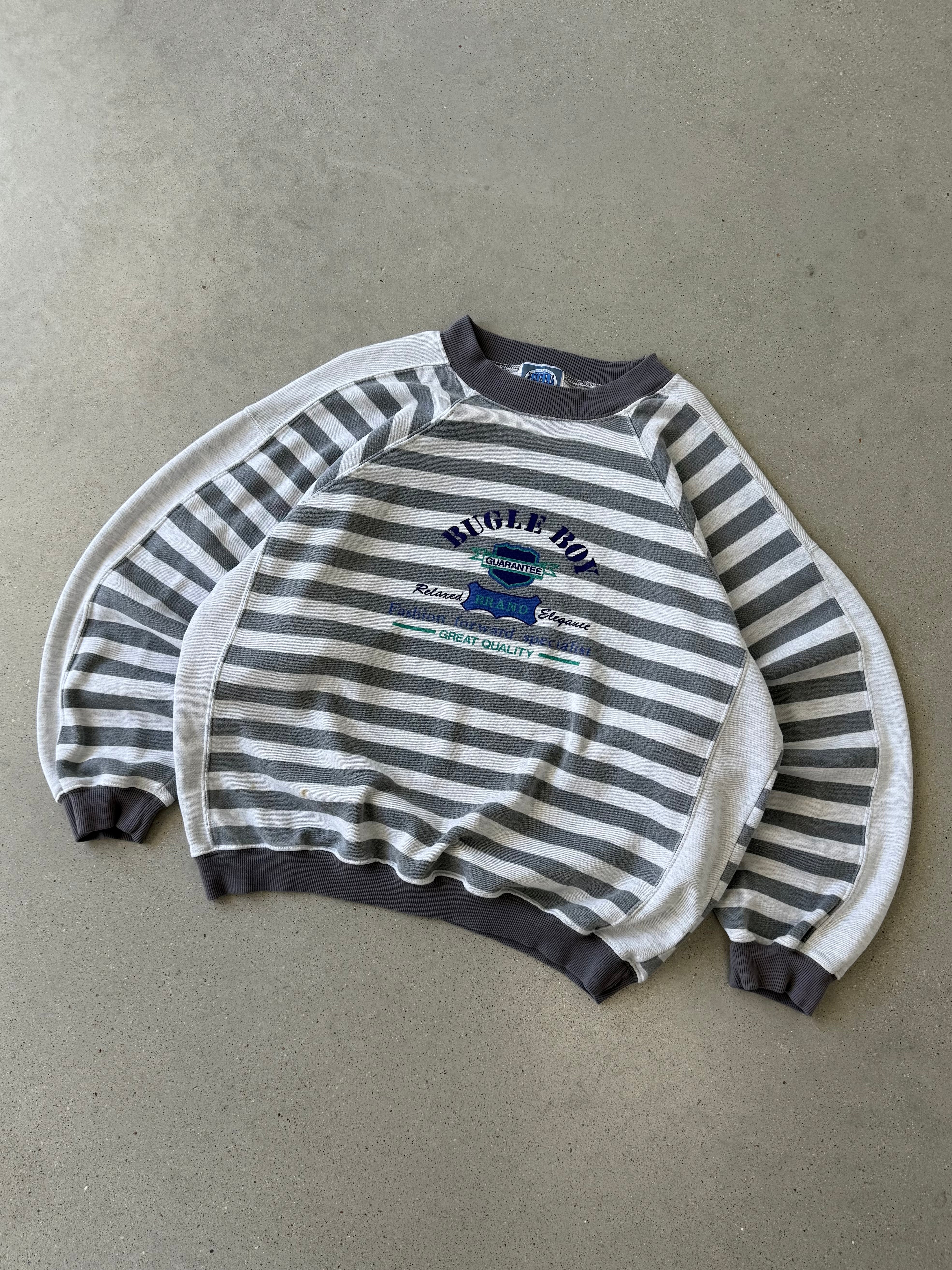 Vintage Stripped Bugle Boy Sweatshirt- NT