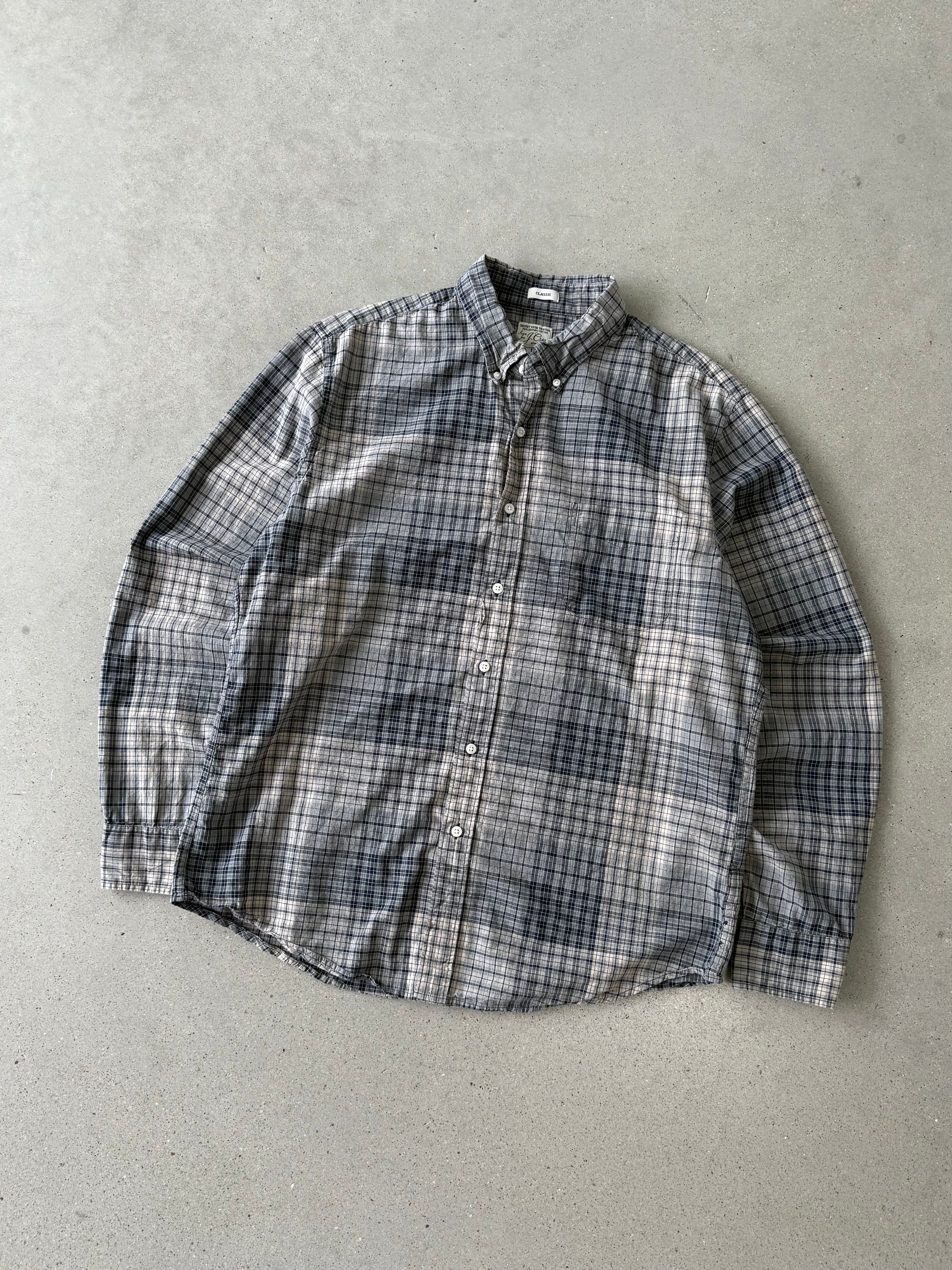 Vintage J. Crew Plaid Button-up - L