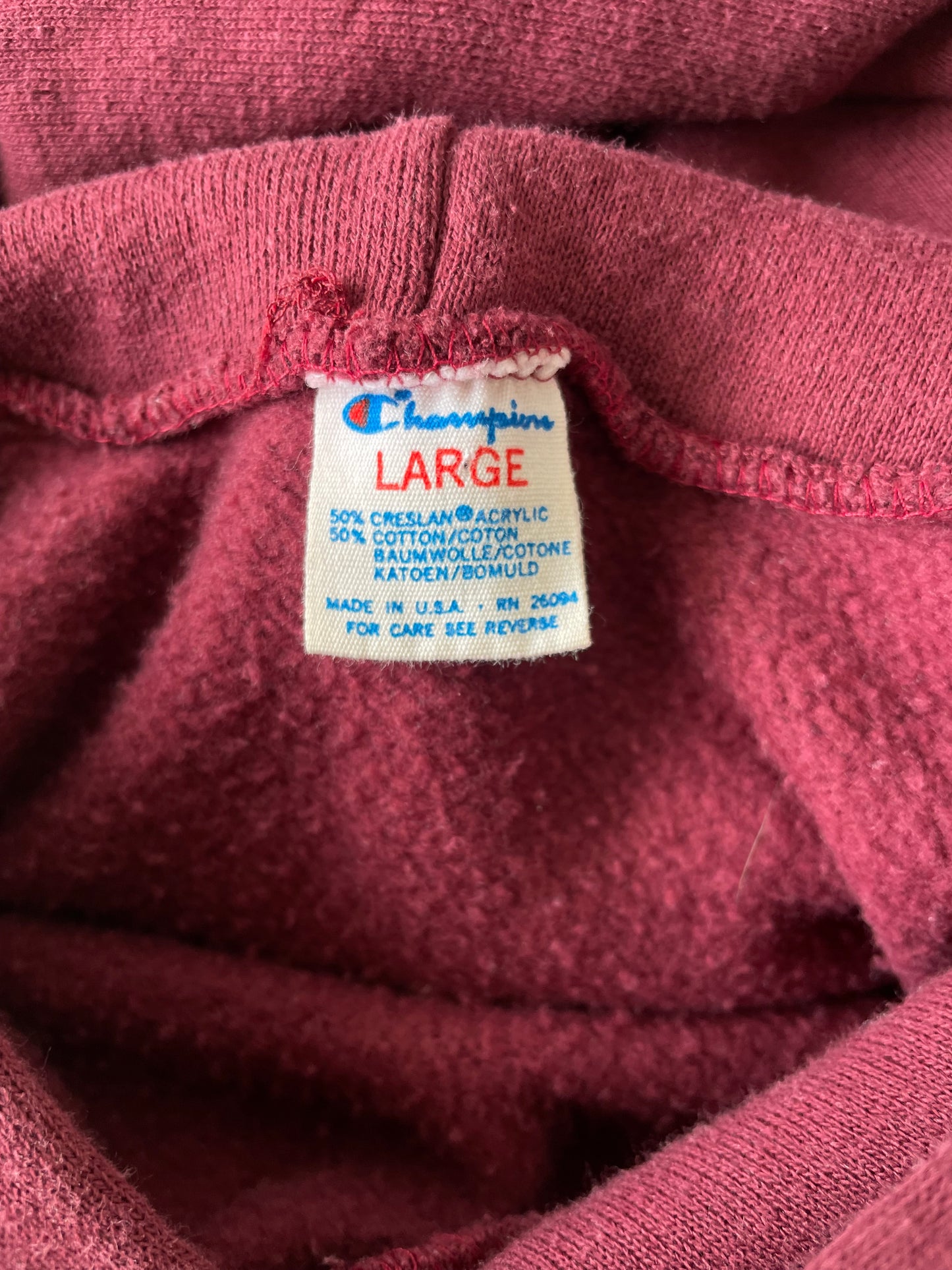 Vintage 70s Champion 'Marshall' Hoodie - S