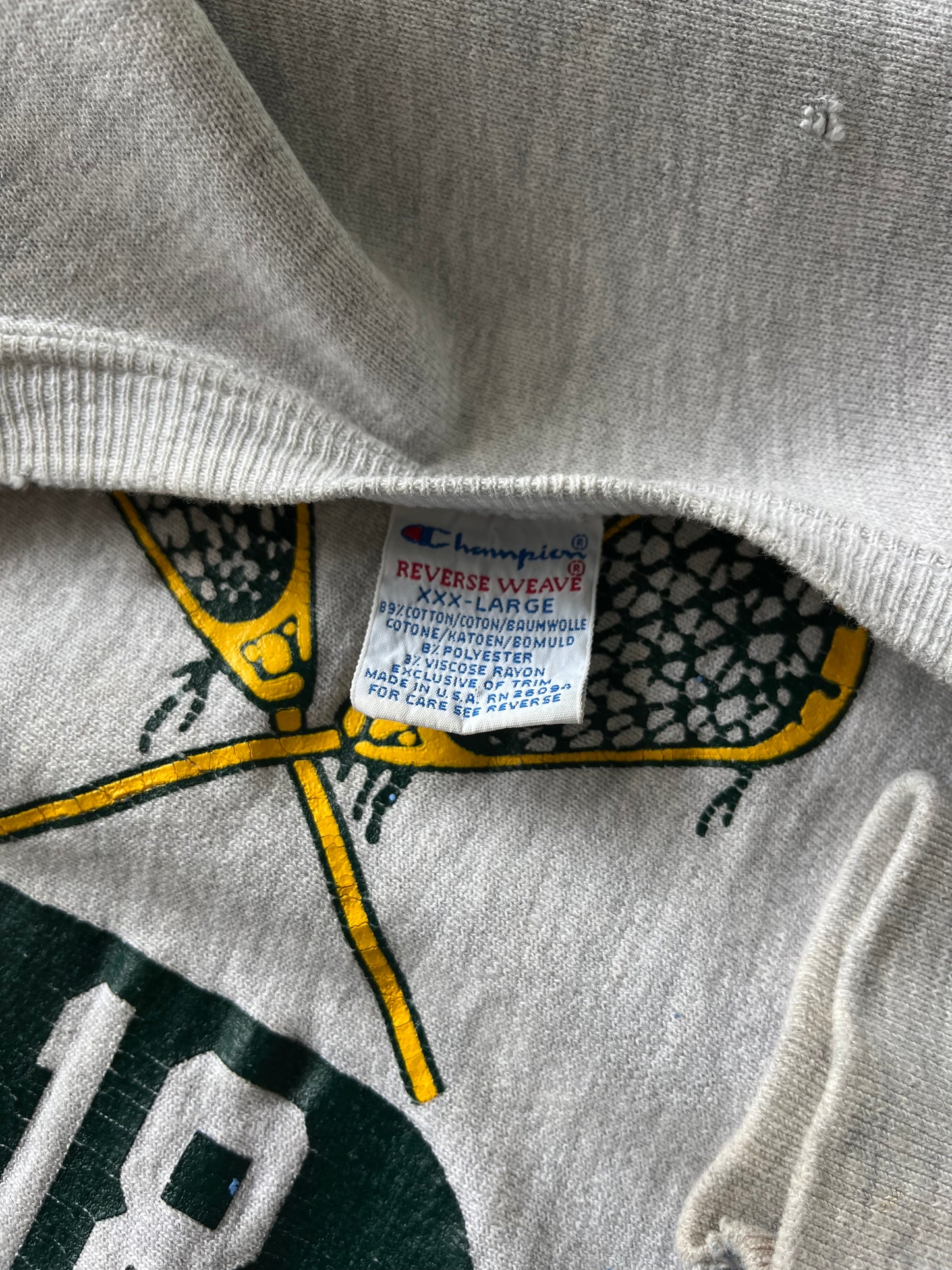 Vintage 'Herkimer Lacrosse' Painter's Champions Reverse Weave - XXL